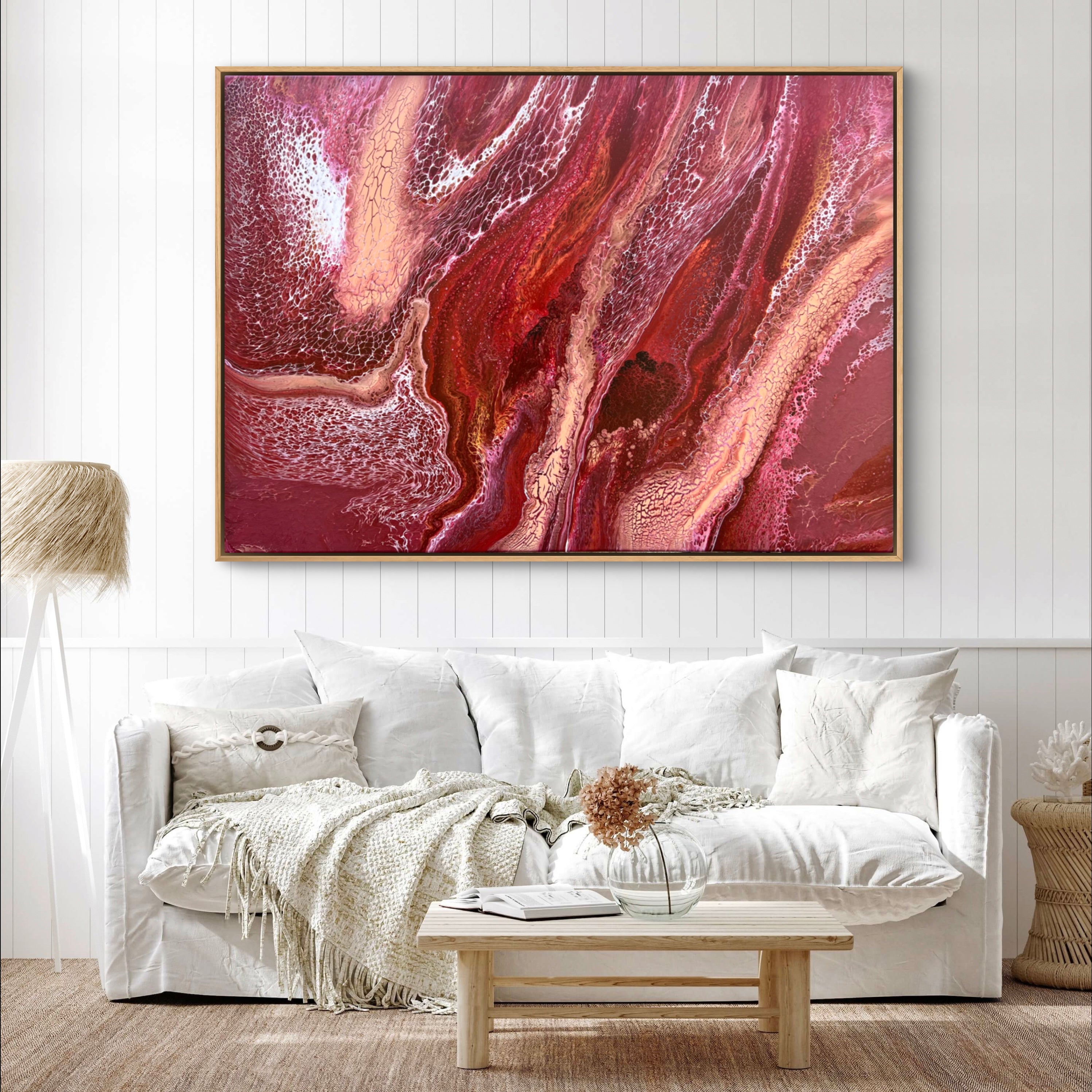Cherry Scarlett 140cm x 100cm Abstract Art Painting