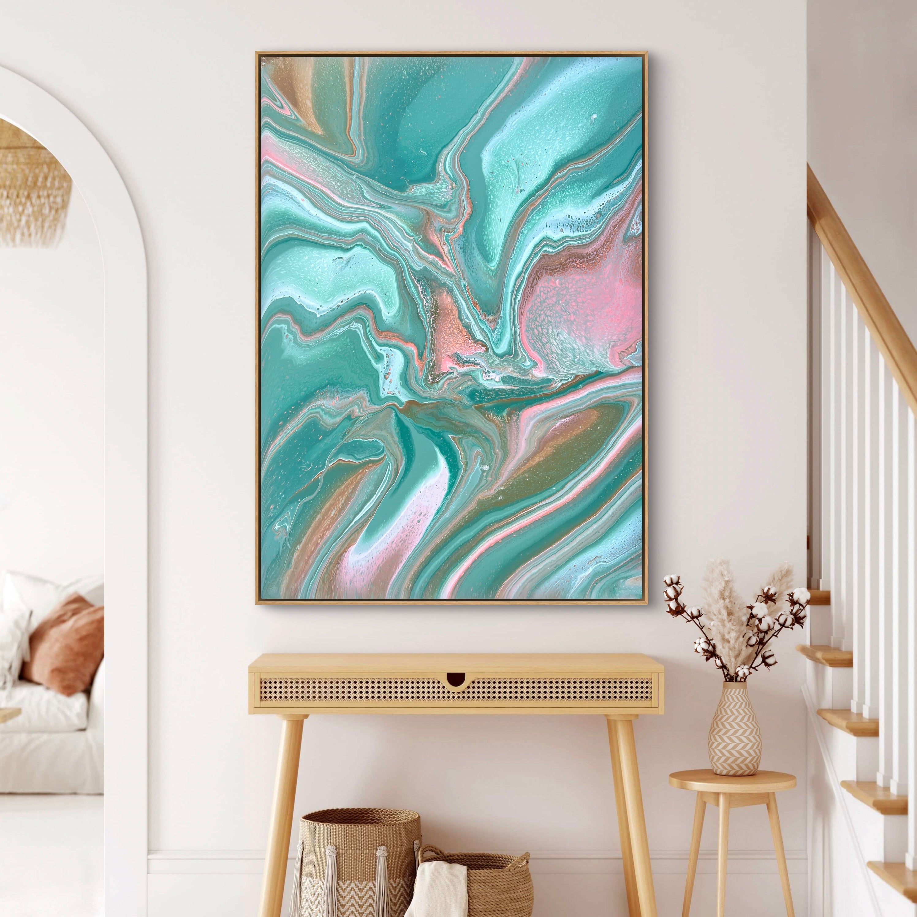 Jade Blossom 140cm x 100cm Abstract Art Painting