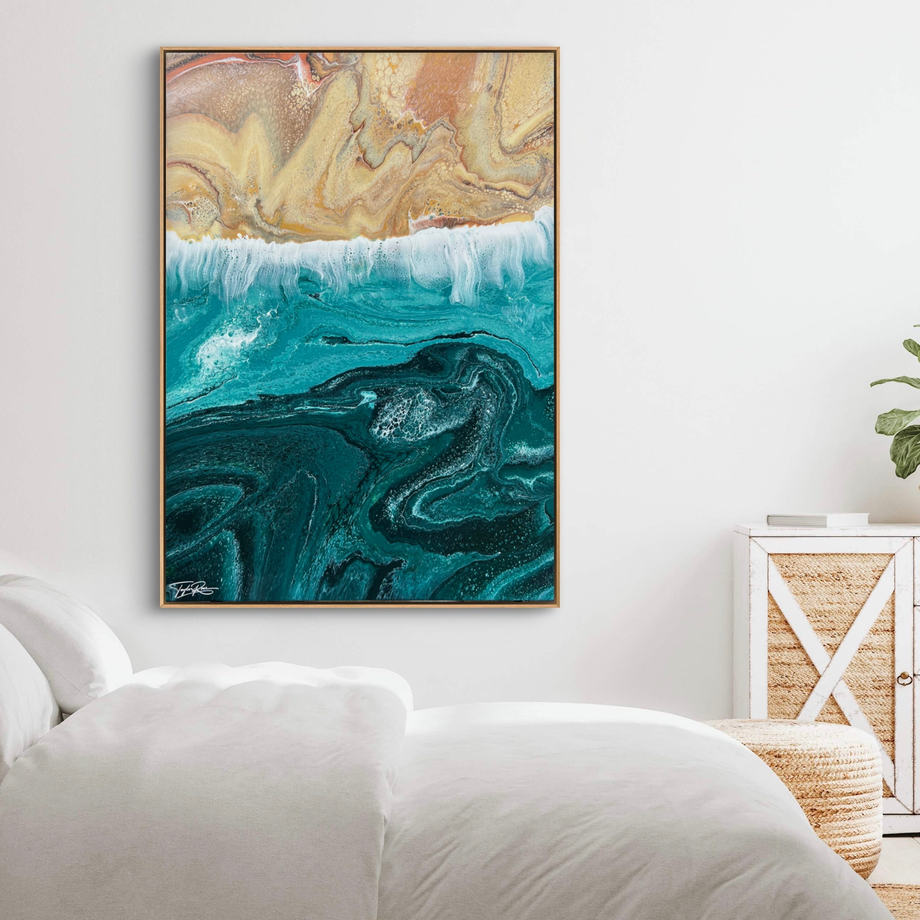 Coastal Trance 140cm x 100cm Beach Abstract Art Painting