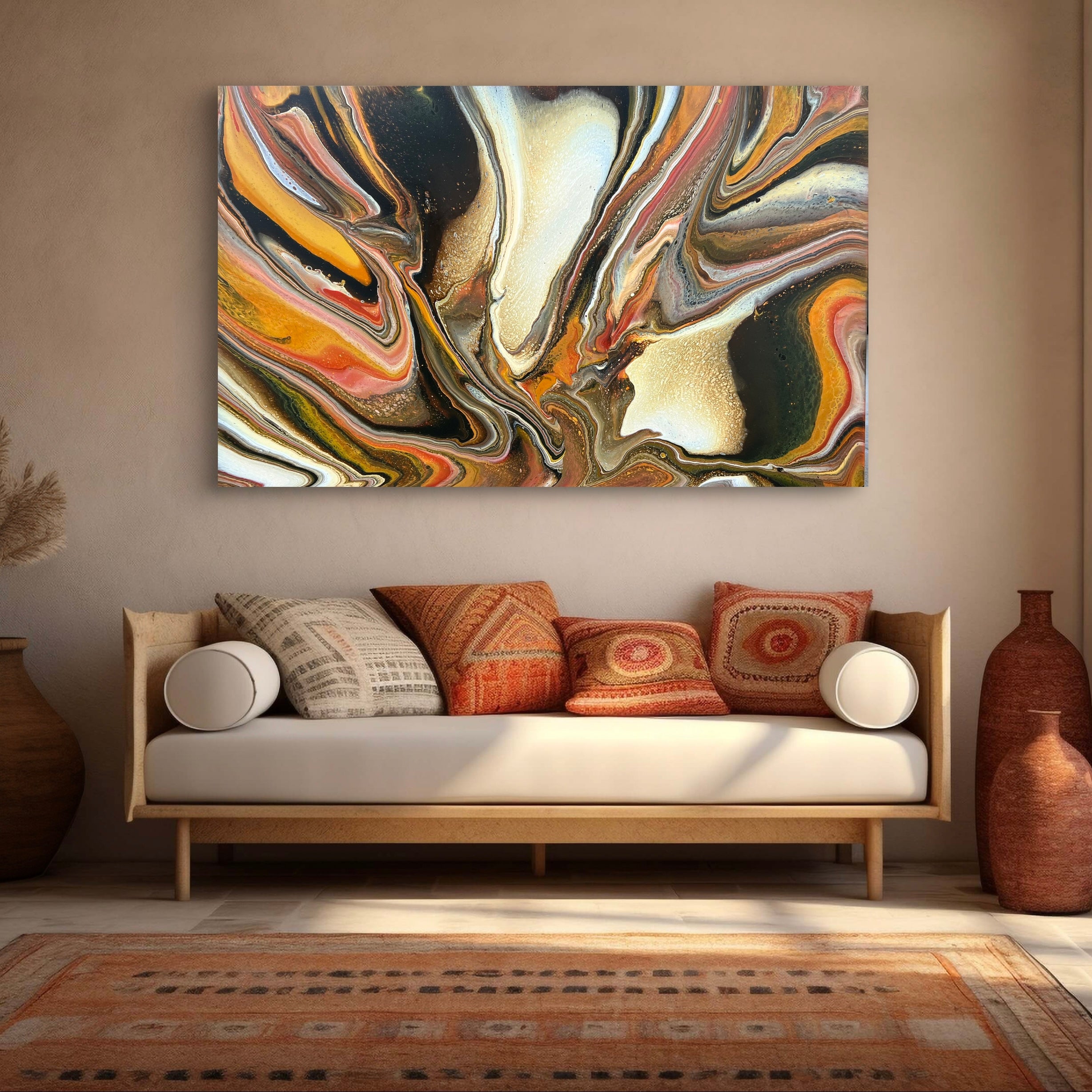 Outback Rune 160cm x 100cm Abstract Art Painting