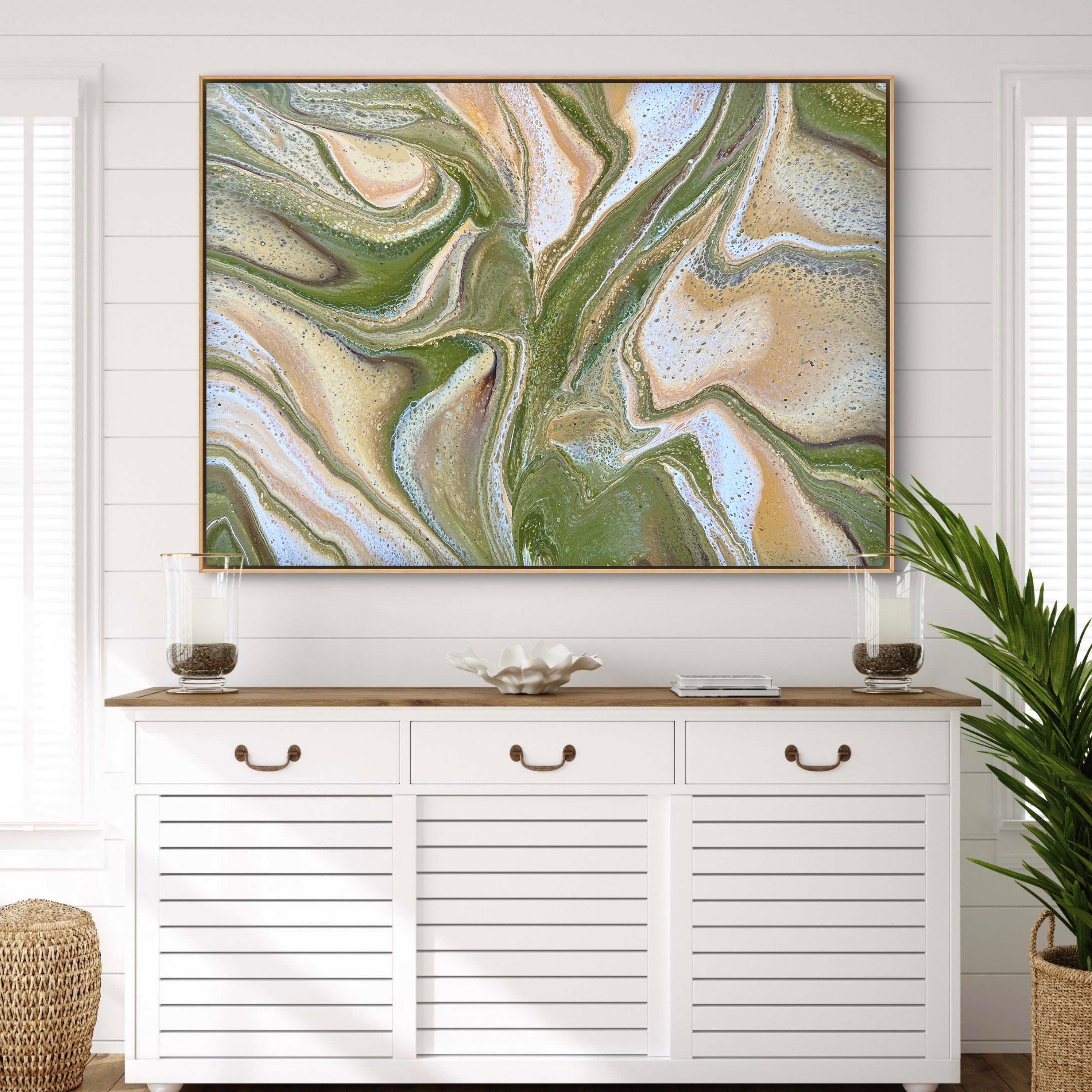 Illicit Olive 140cm x 100cm Abstract Art Painting