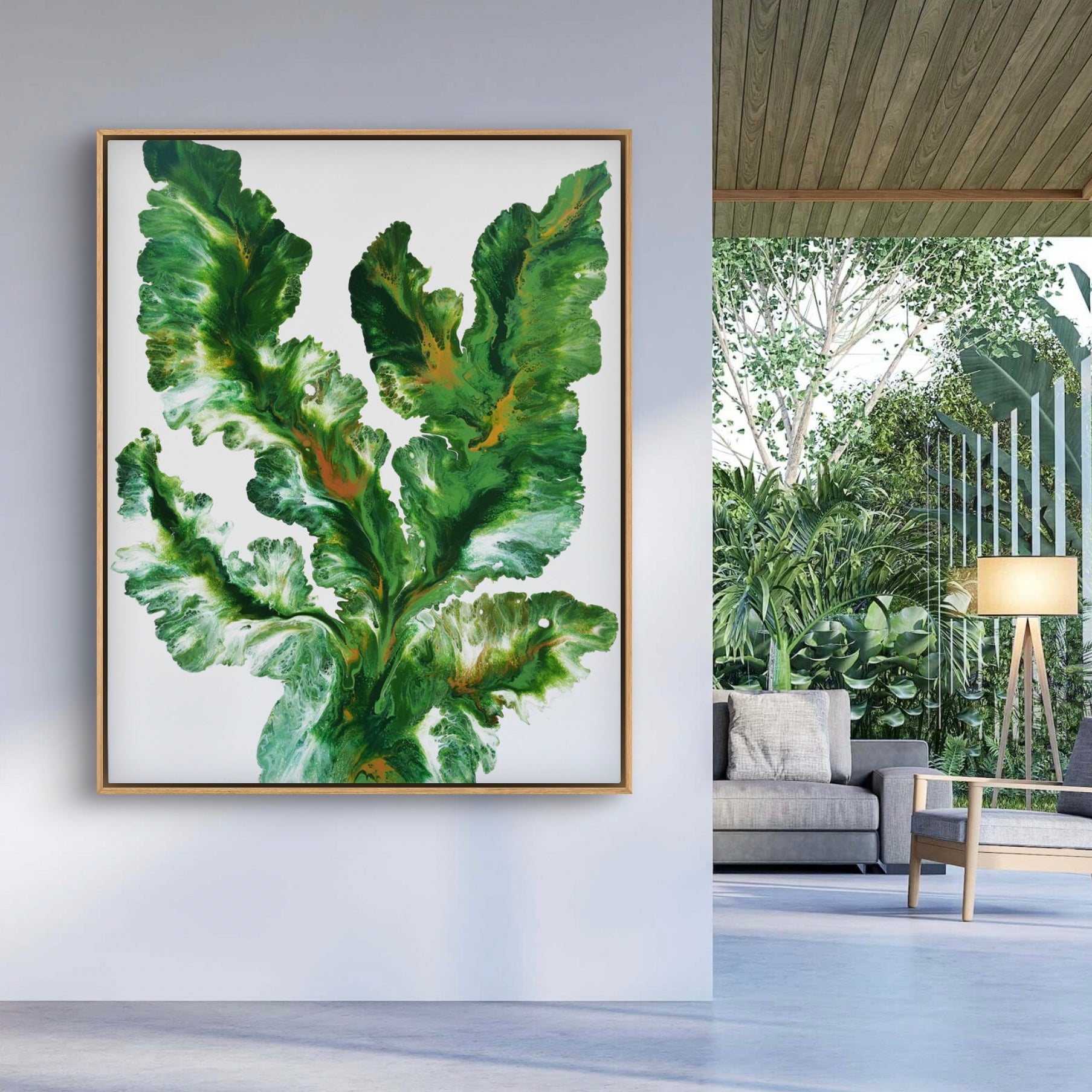 Natures Palm 120cm x 150cm Palm Tree Art Painting (SOLD)