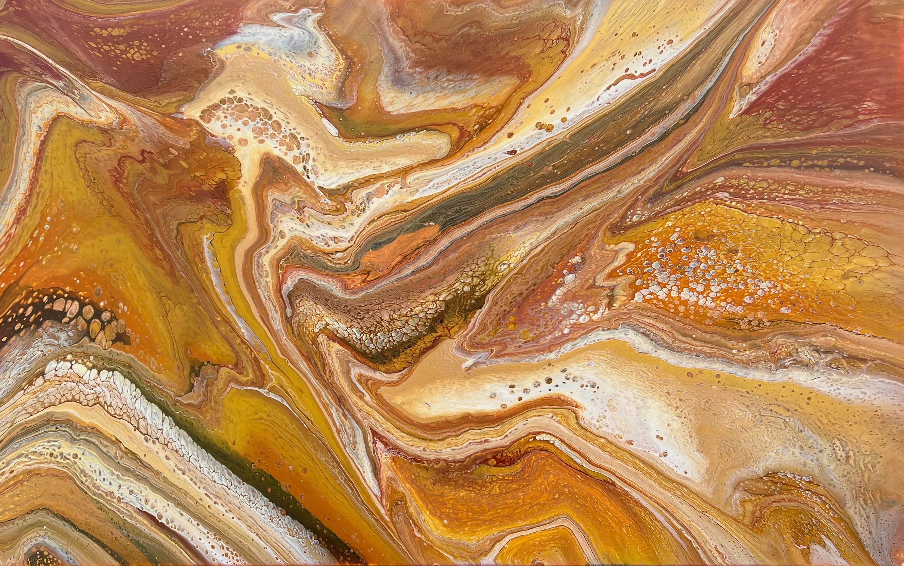 Wild Sienna 160cm x 100cm Abstract Art Painting Framed (SOLD)