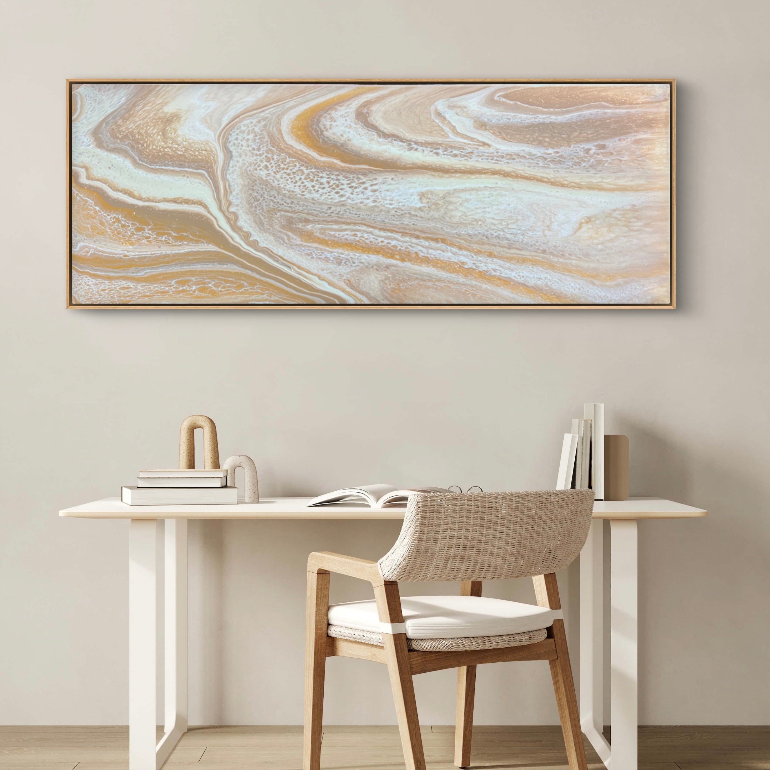 Dunes of Gold 160cm x 60cm Abstract Art Painting (SOLD)