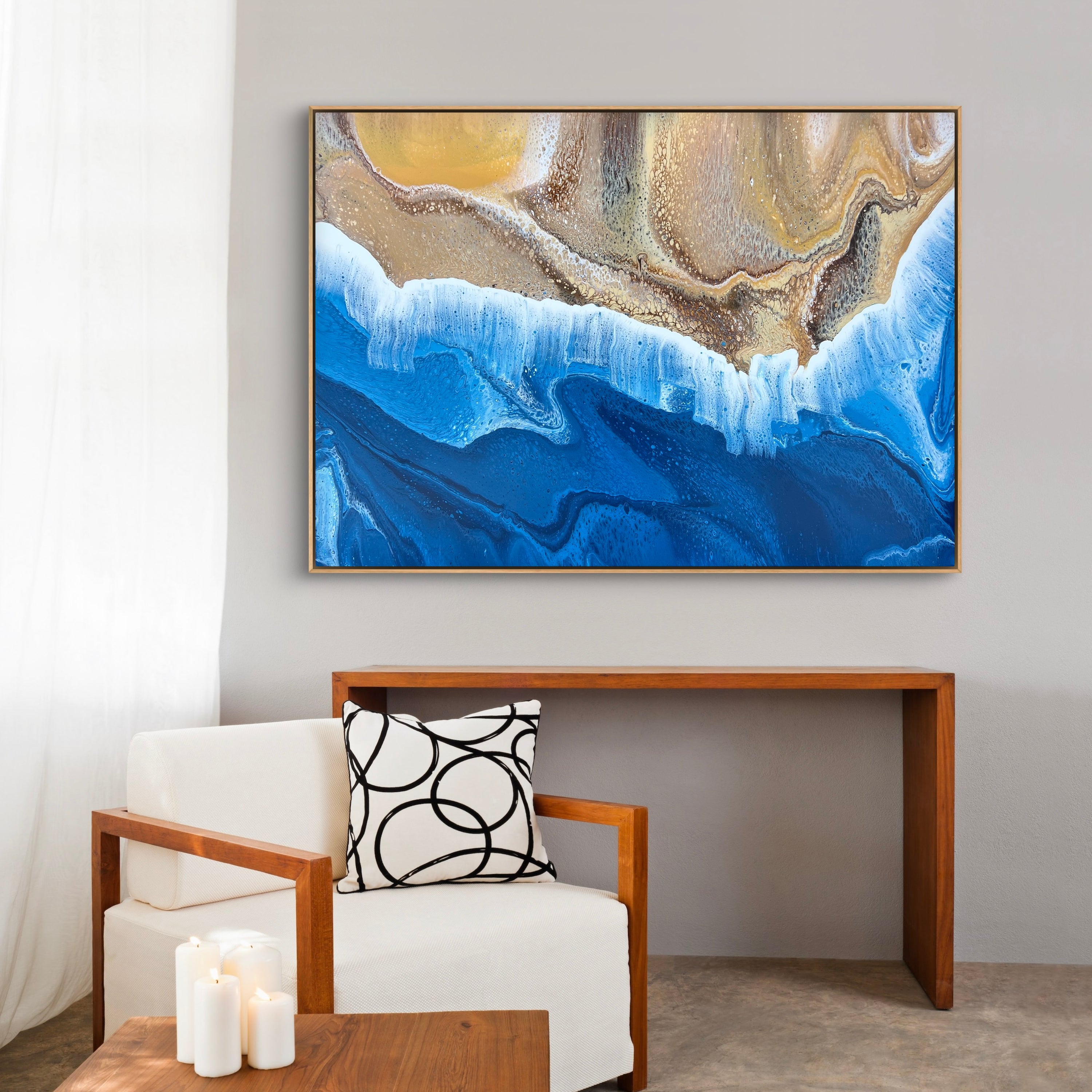 Saltwater Swell 140cm x 100cm Beach Abstract Art Painting