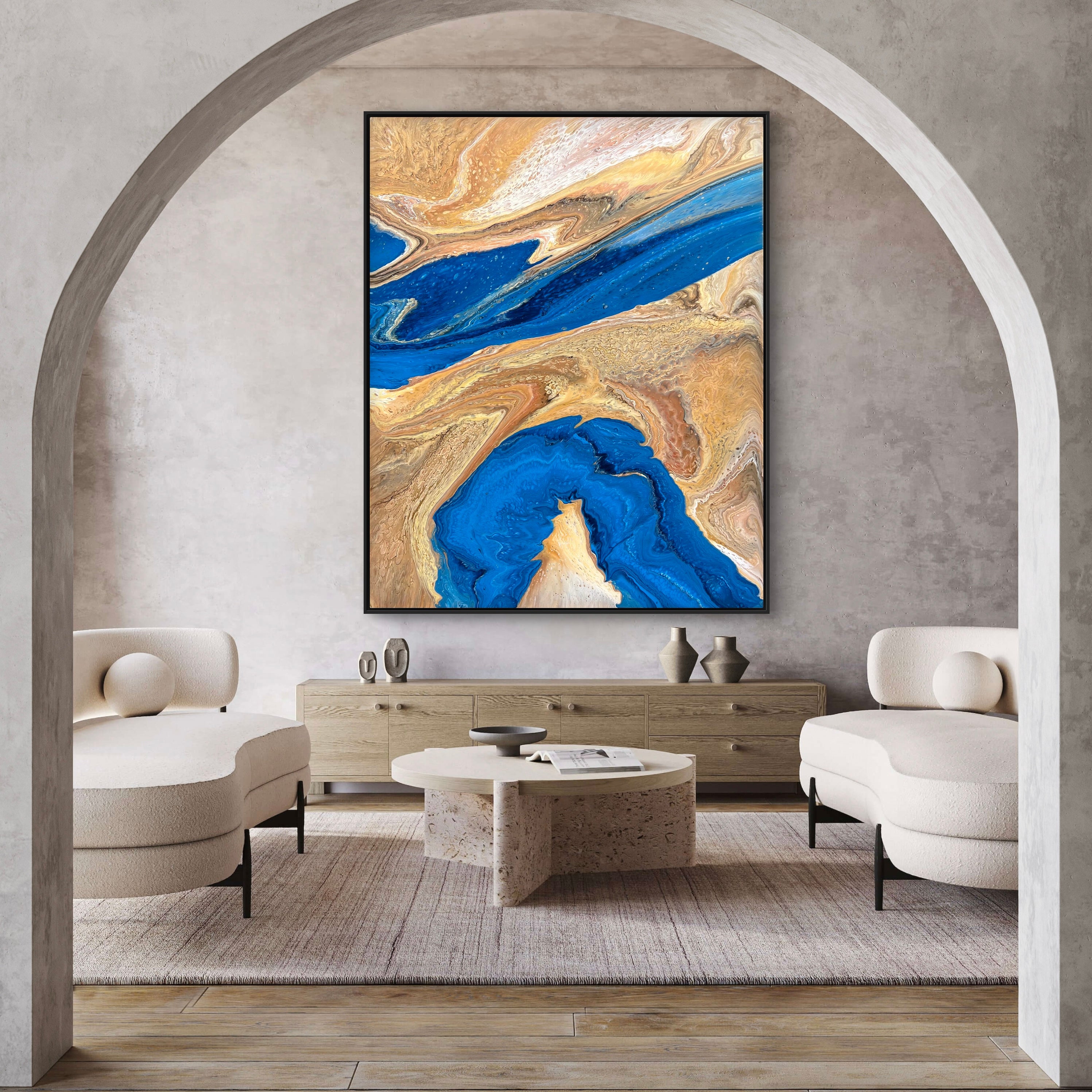 Natures Flow 120cm x 150cm Abstract Art Painting