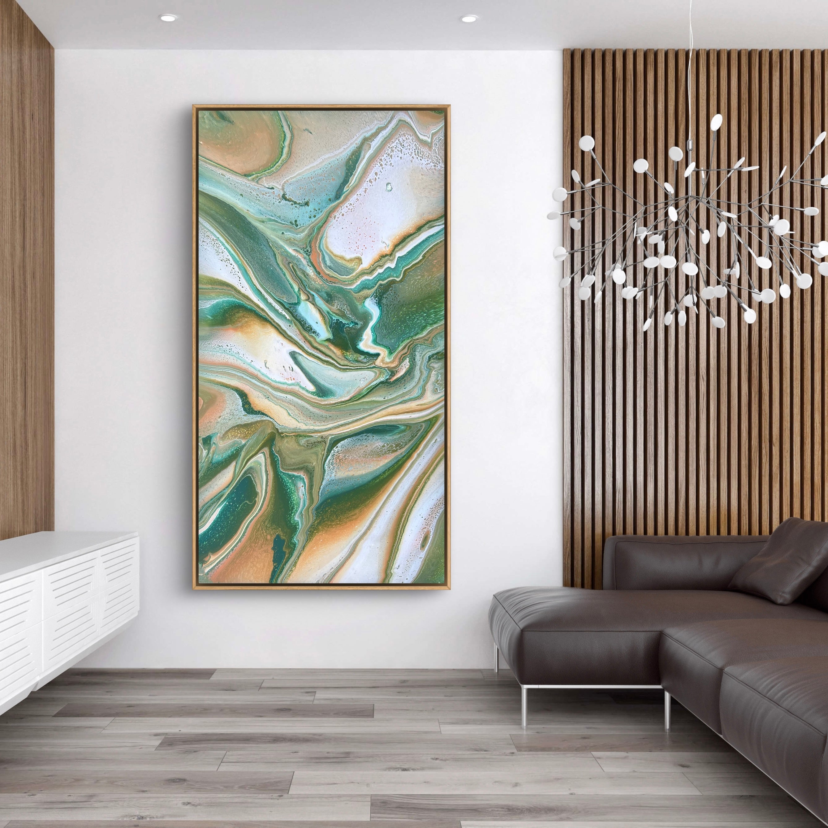Lush Terracotta 190cm x 100cm Abstract Art Painting