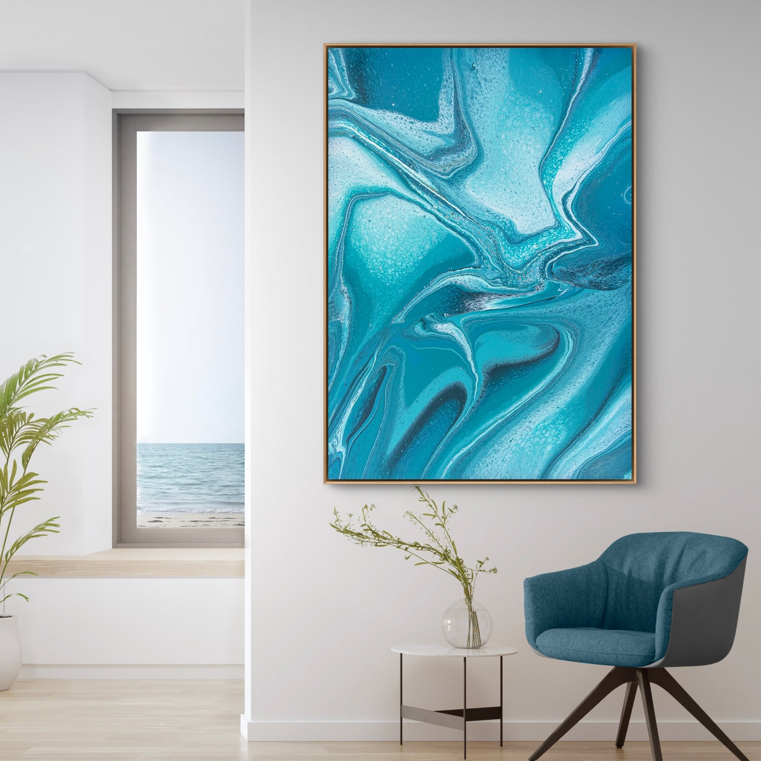 Aquatica 140cm x 100cm Abstract Art Painting