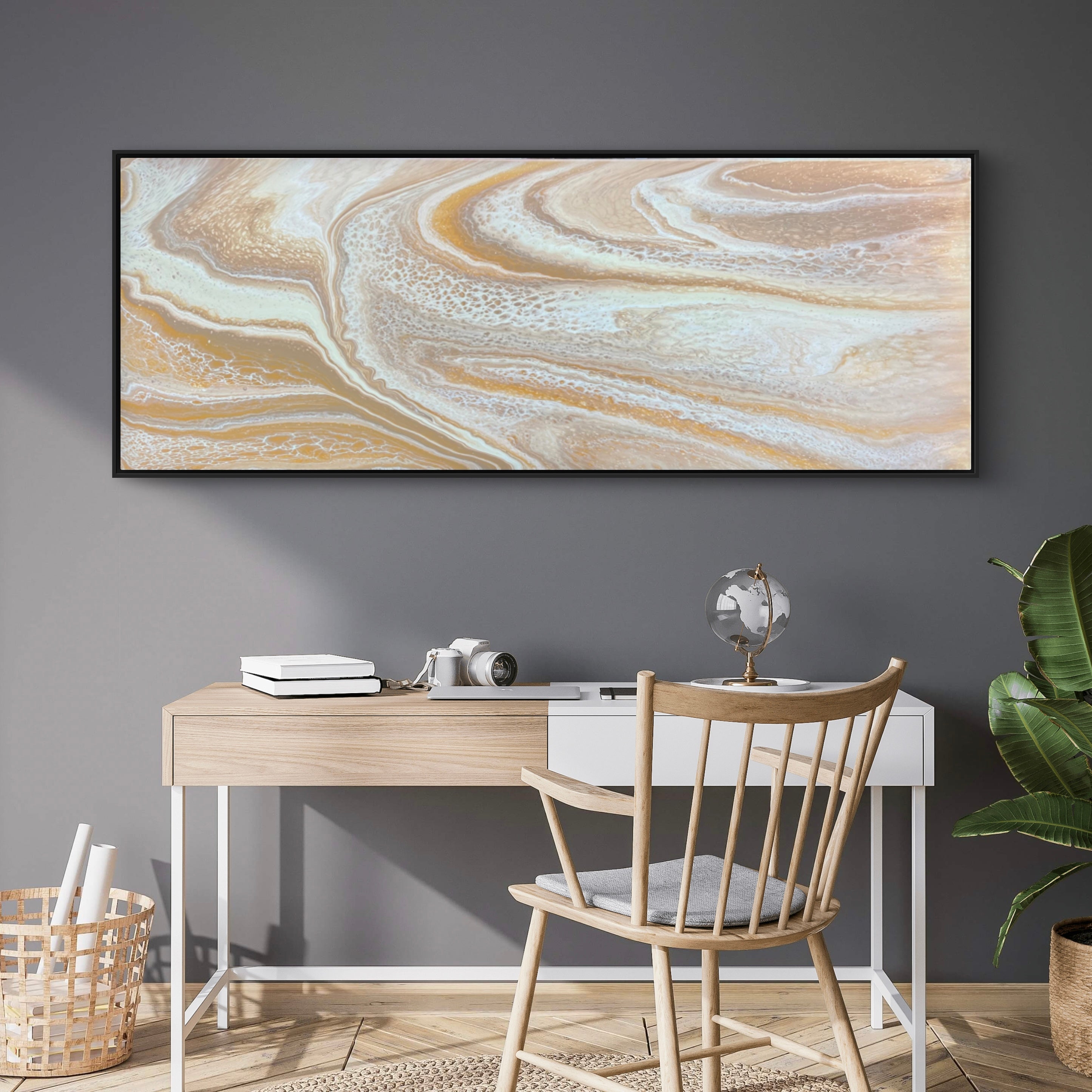 Dunes of Gold 160cm x 60cm Abstract Art Painting (SOLD)