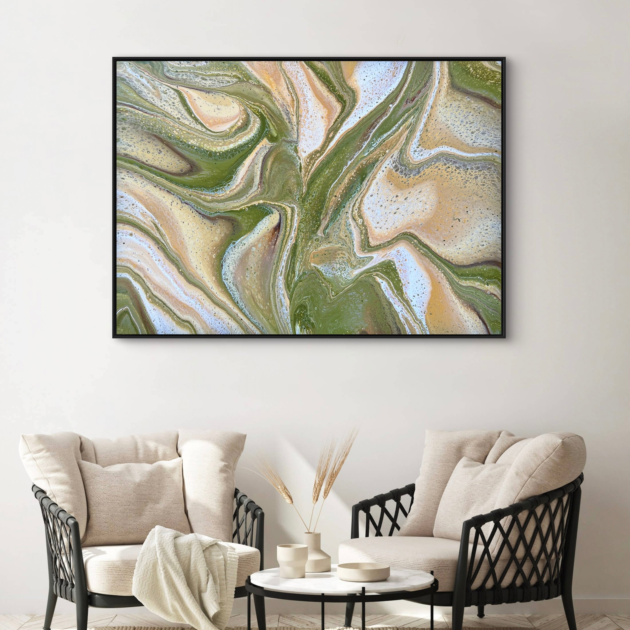 Illicit Olive 140cm x 100cm Abstract Art Painting