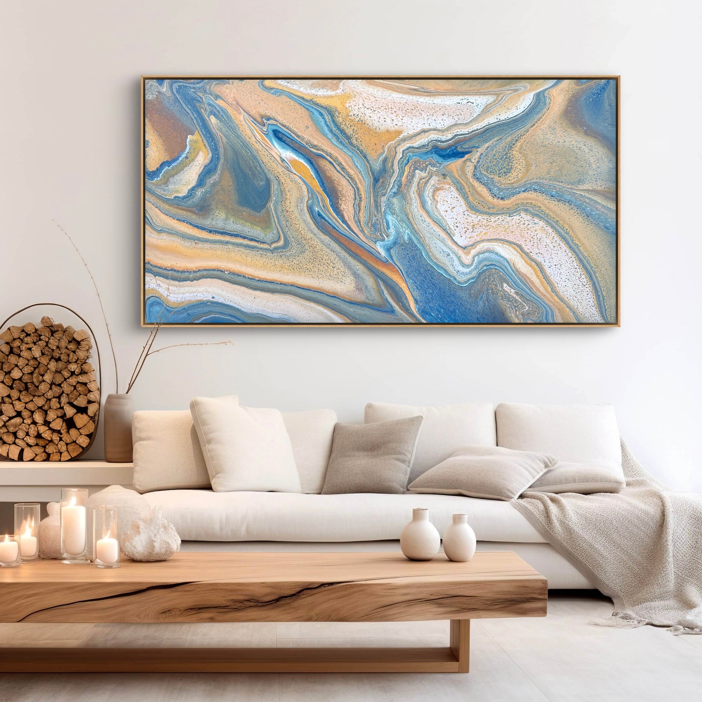 Coastal Daydream 190cm x 100cm Abstract Art Painting (SOLD)