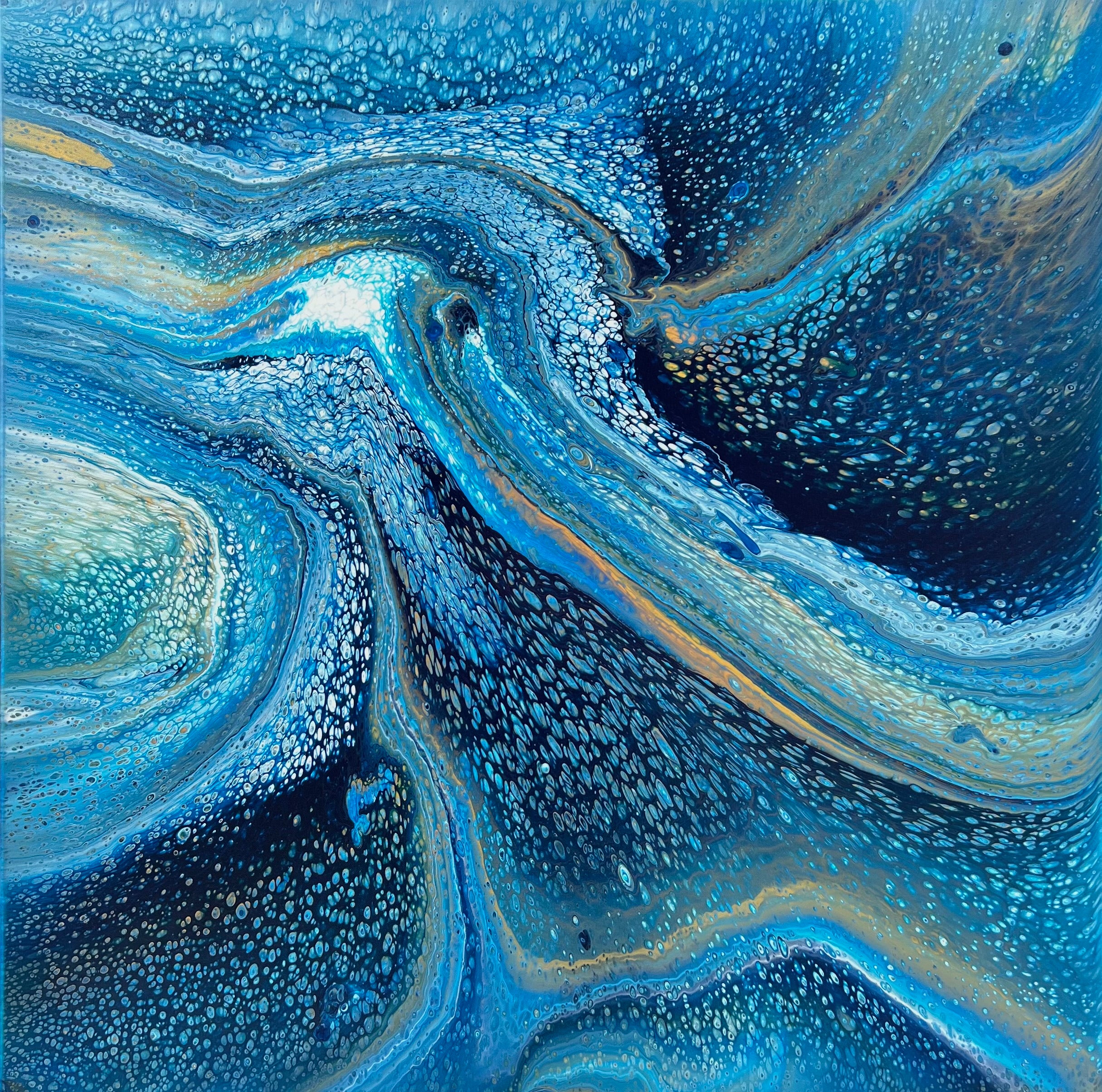 Lost at Sea 100cm x 100cm Abstract Art Painting