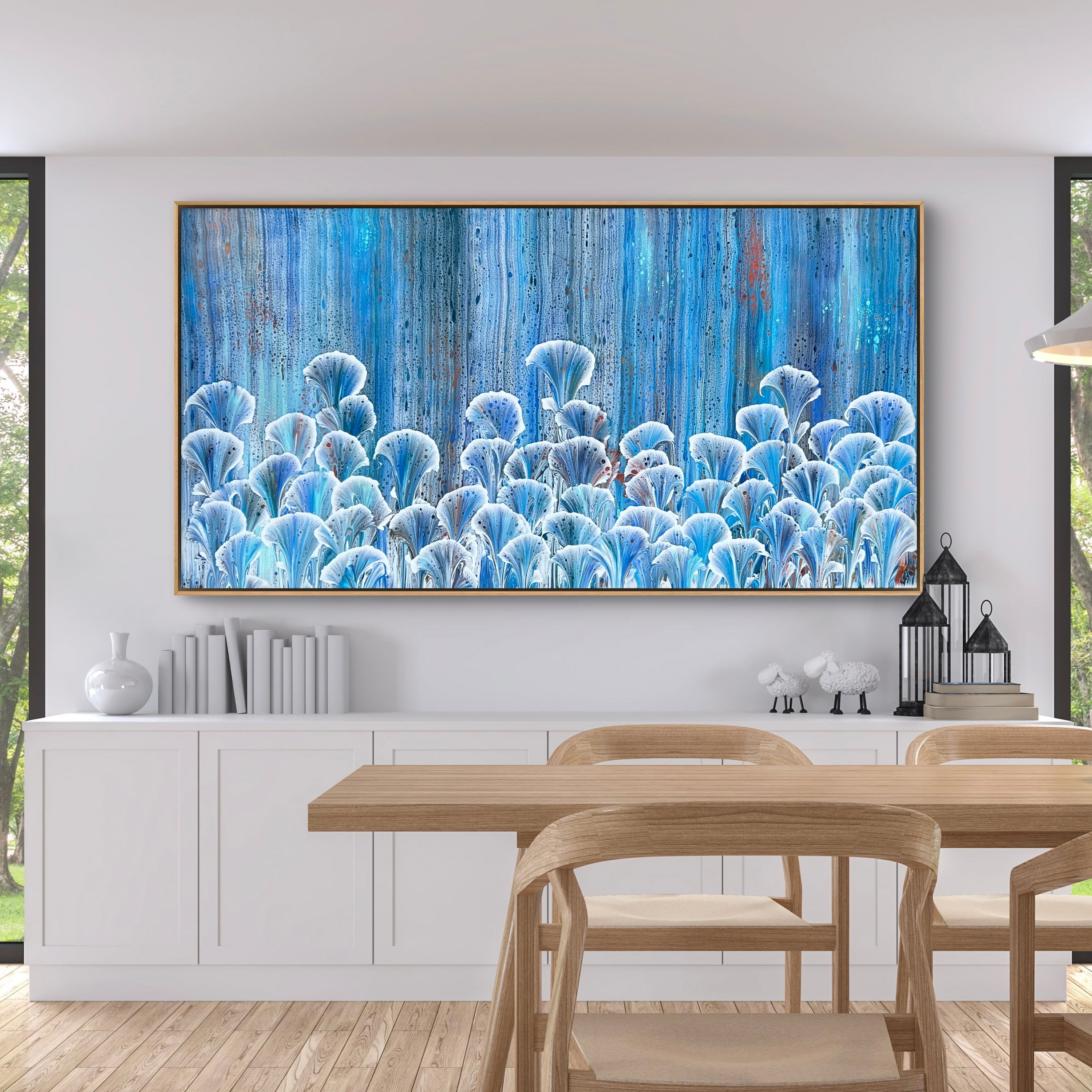 Under The Sea 190cm x 100cm Floral and Coral Art Painting