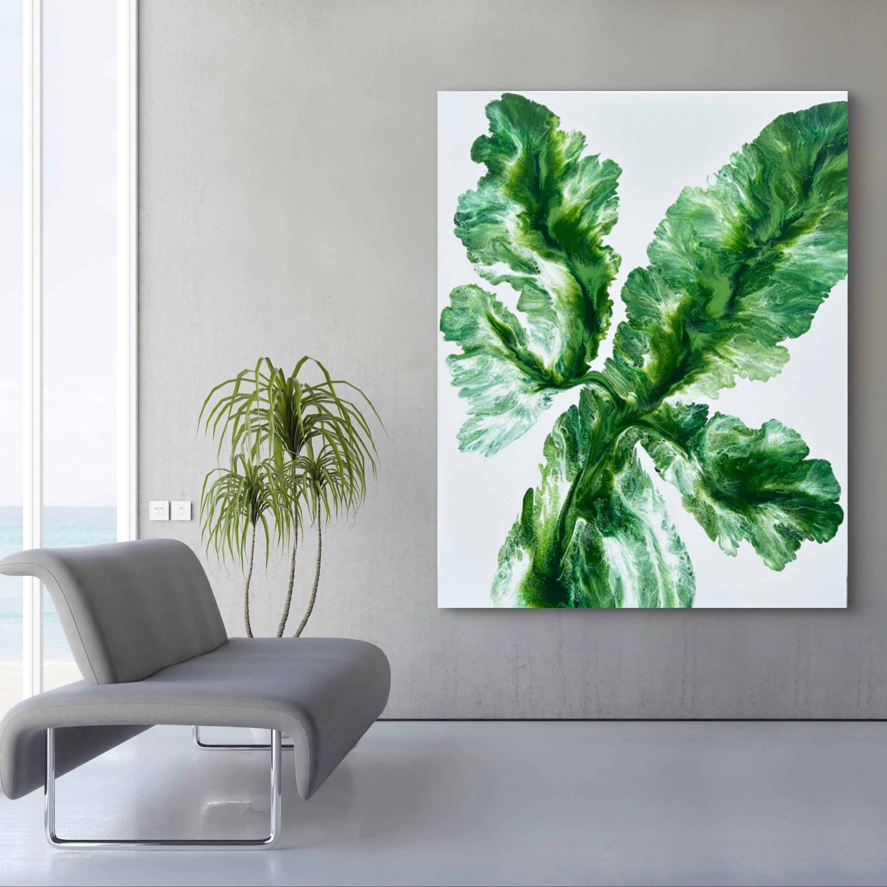 Tropical Palm 120cm x 150cm Palm Tree Art Painting