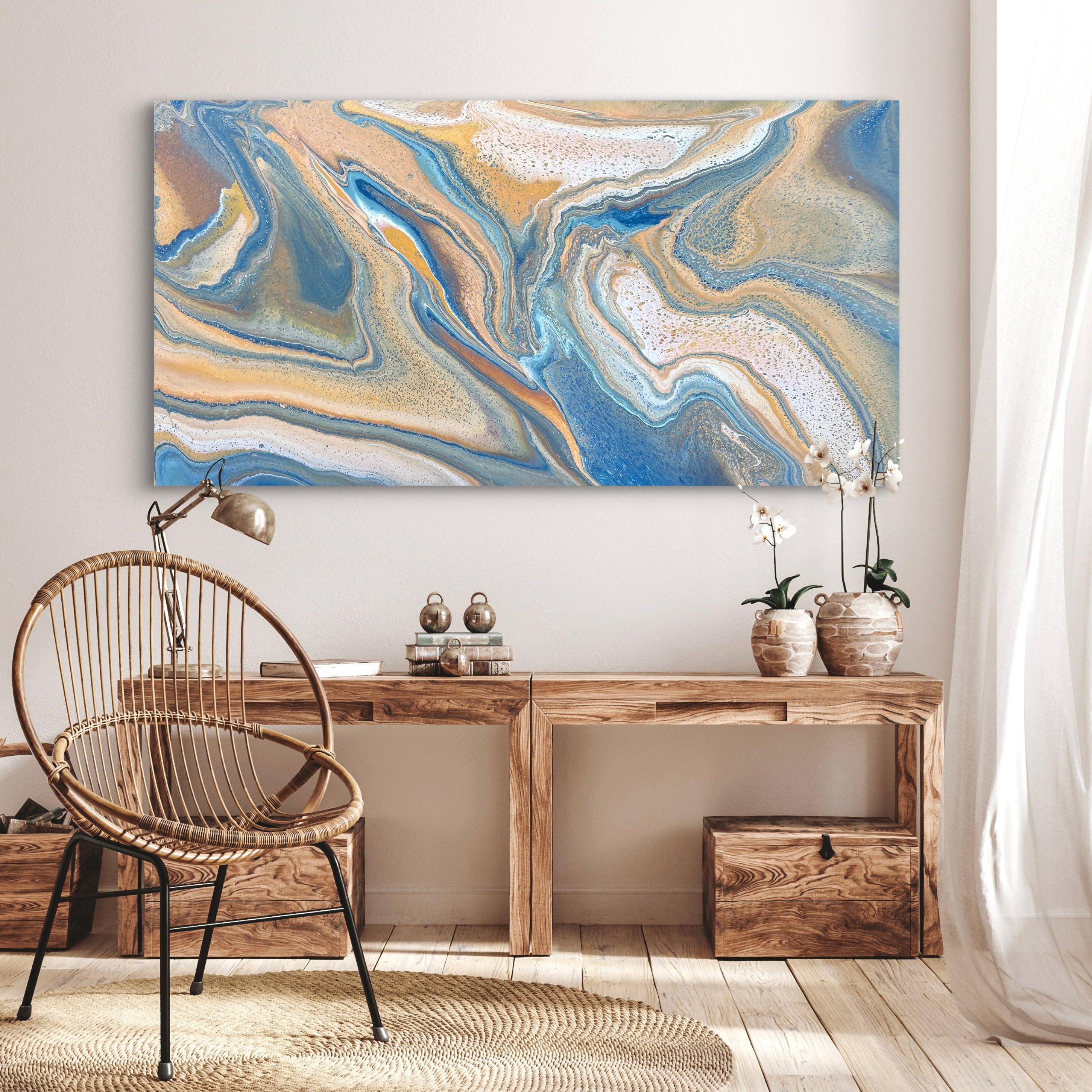 Coastal Daydream 190cm x 100cm Abstract Art Painting (SOLD)