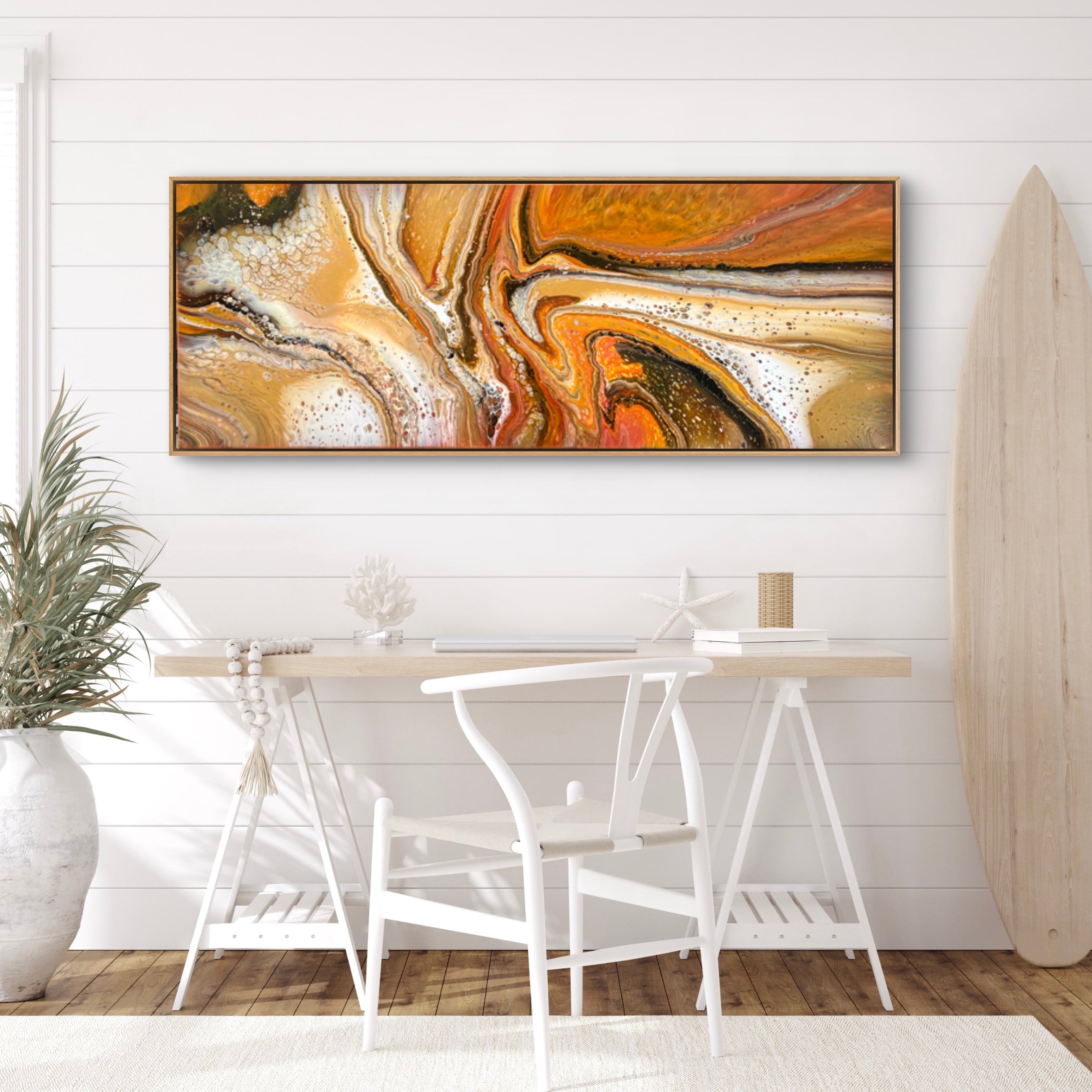 Sienna Ritz 160cm x 60cm Abstract Art Painting (SOLD)