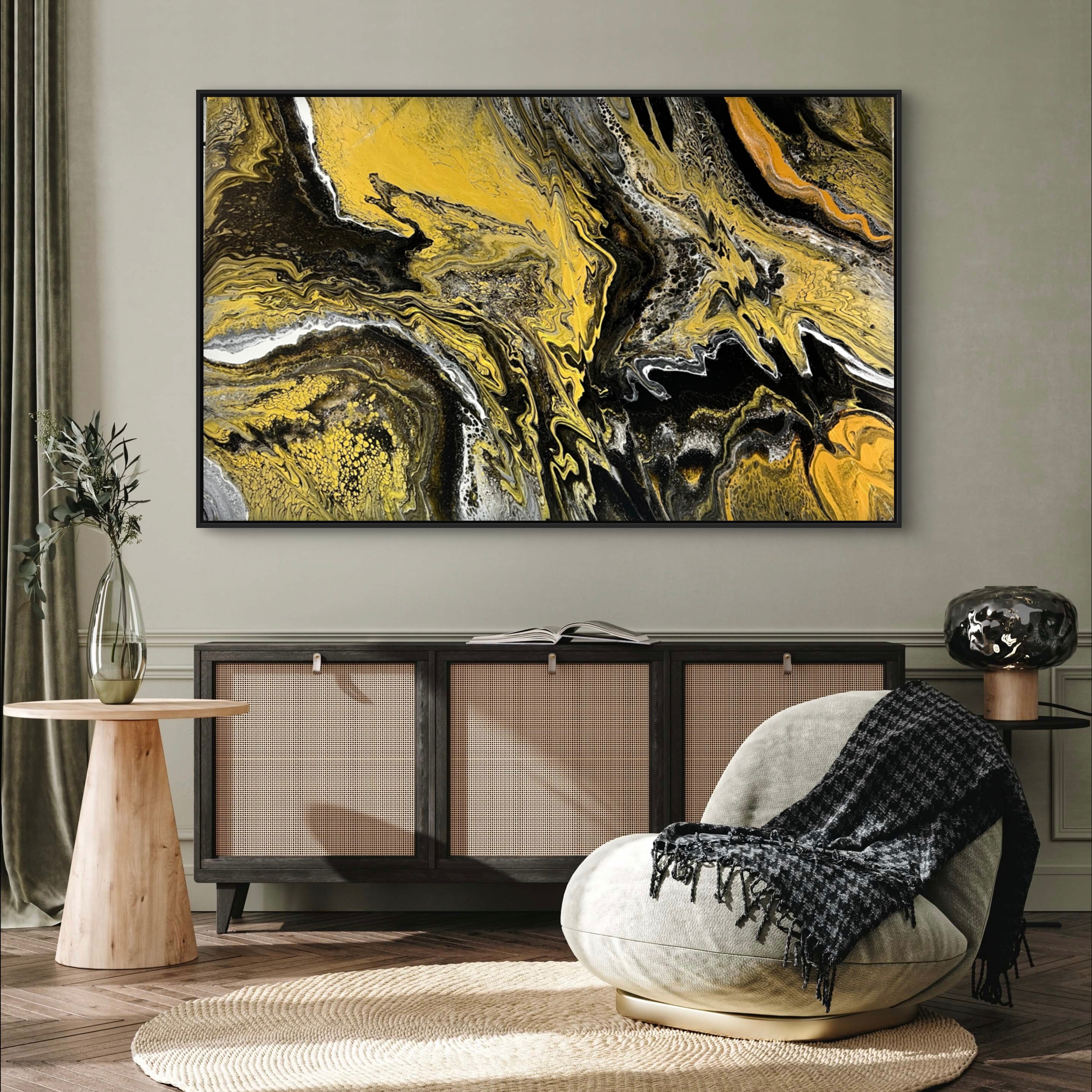 Golden Hour 160cm x 100cm Textured Abstract Art Painting