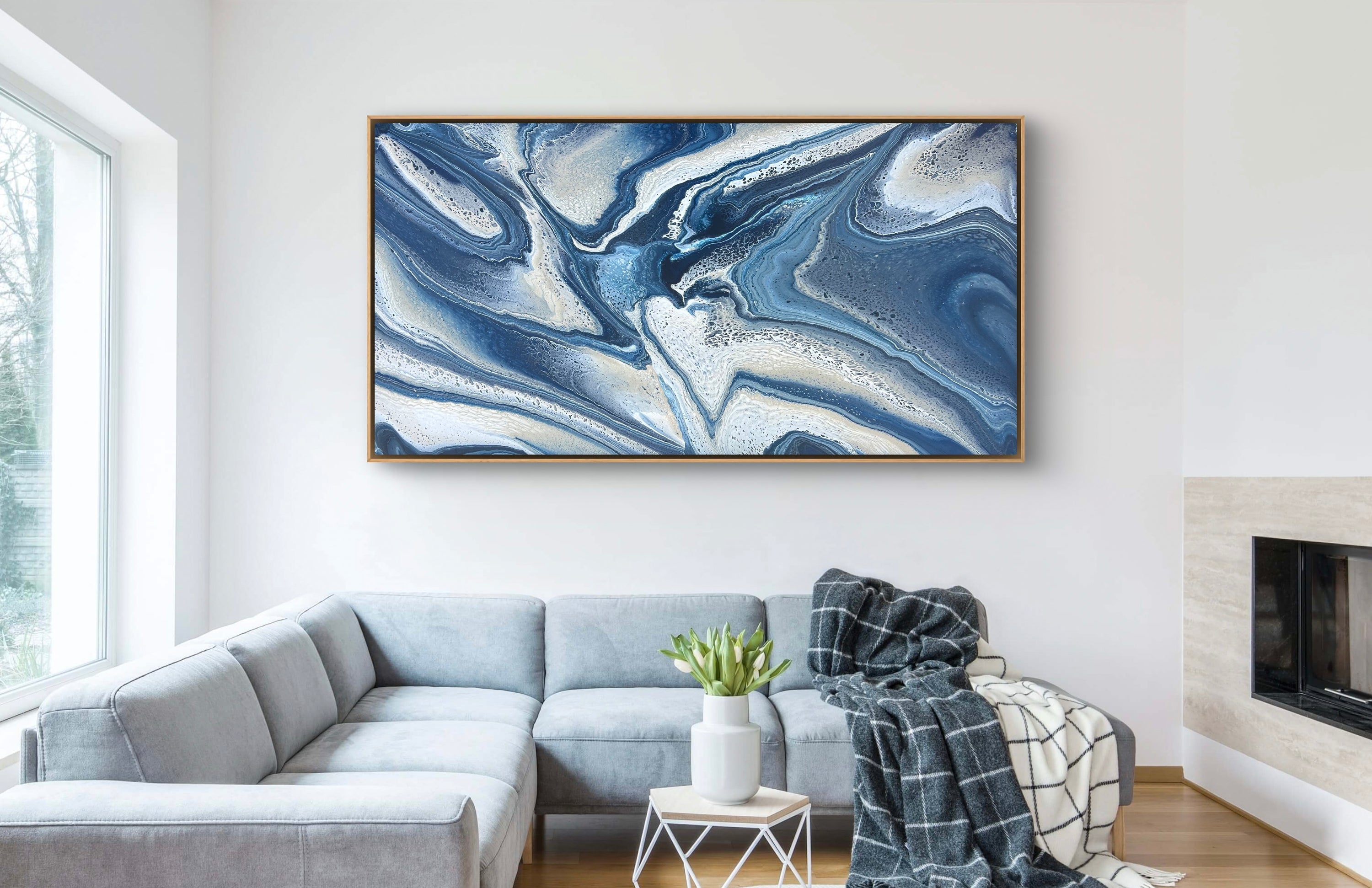 Hamptons Escape 190cm x 100cm Abstract Art Painting