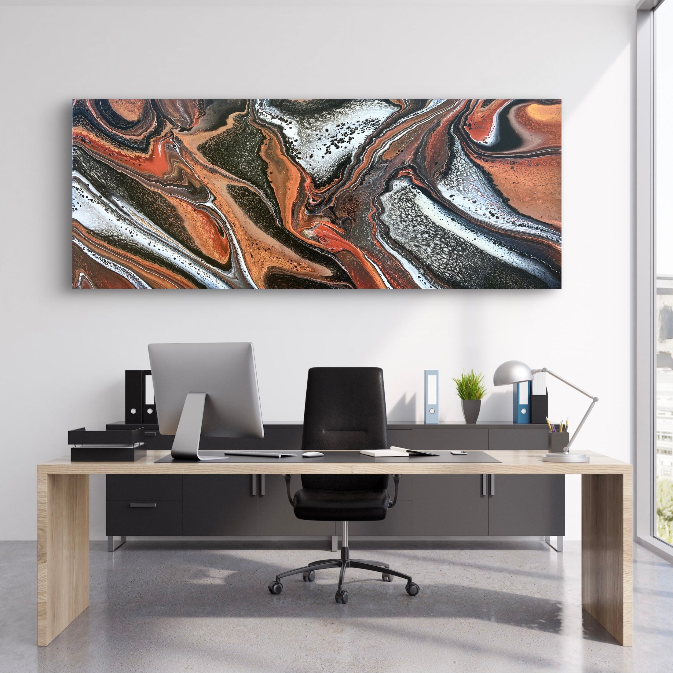 Divergence 200cm x 80cm Abstract Art Painting (SOLD)