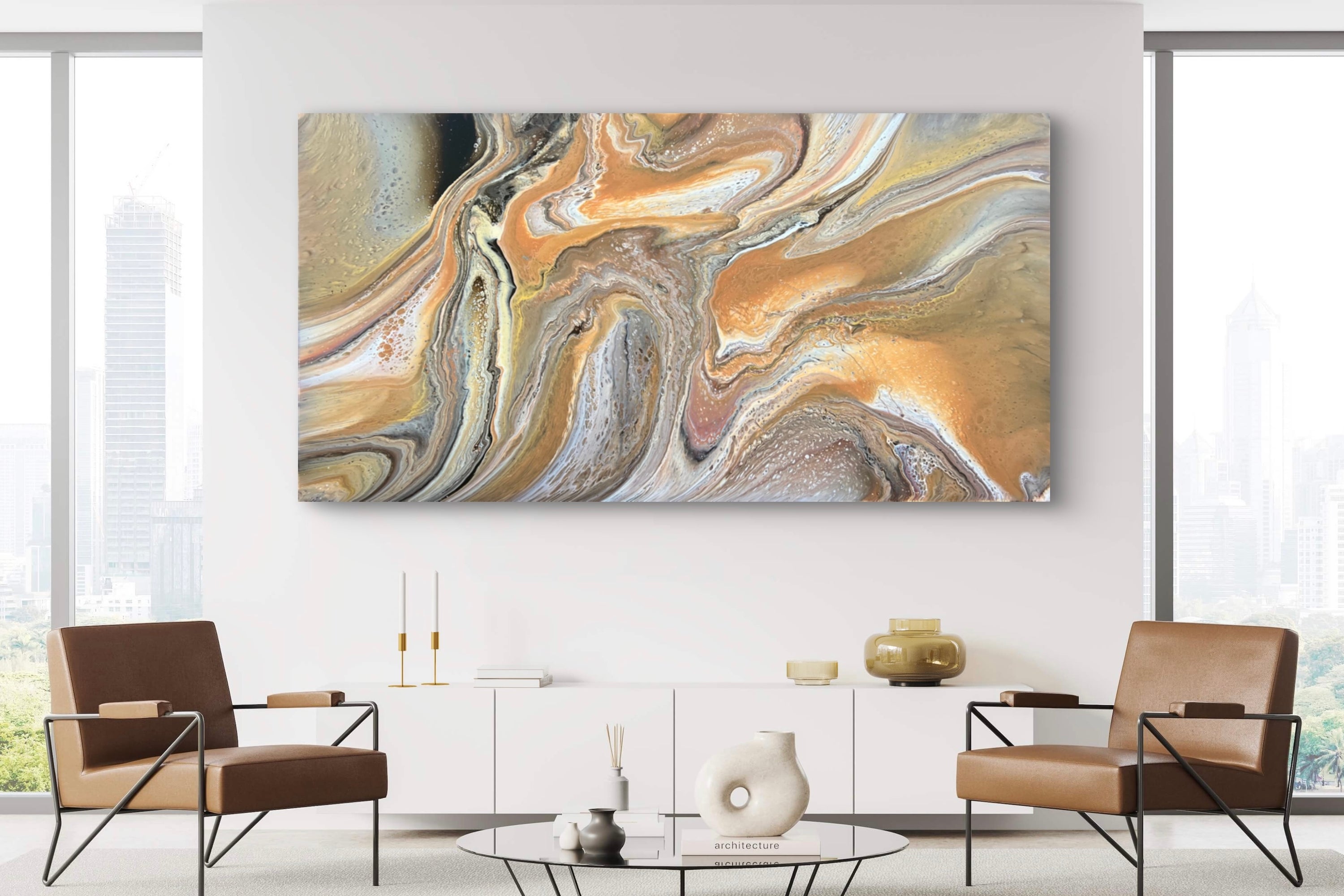 Rustic Seclusion 190cm x 100cm Abstract Art Painting