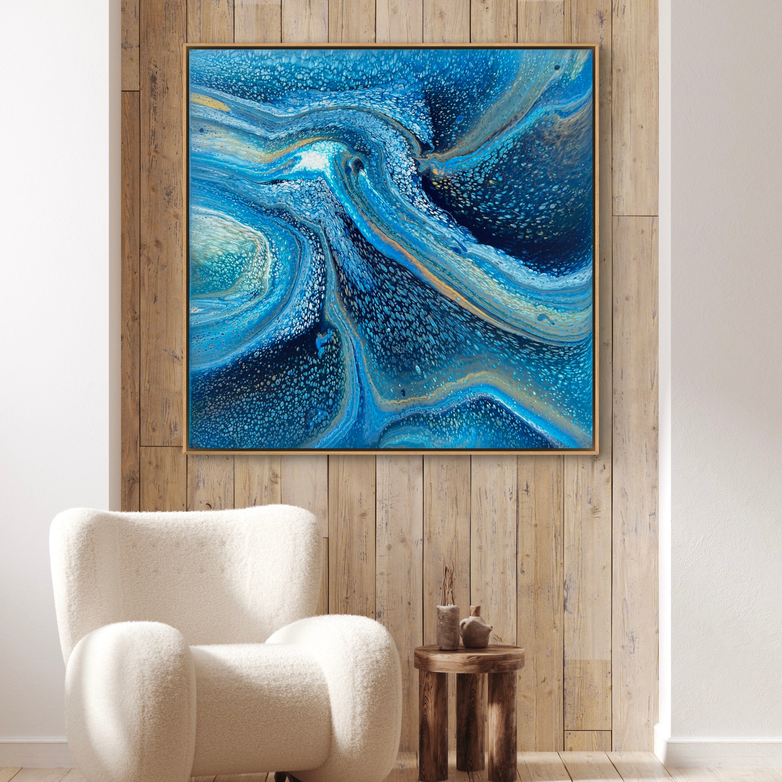 Lost at Sea 100cm x 100cm Abstract Art Painting