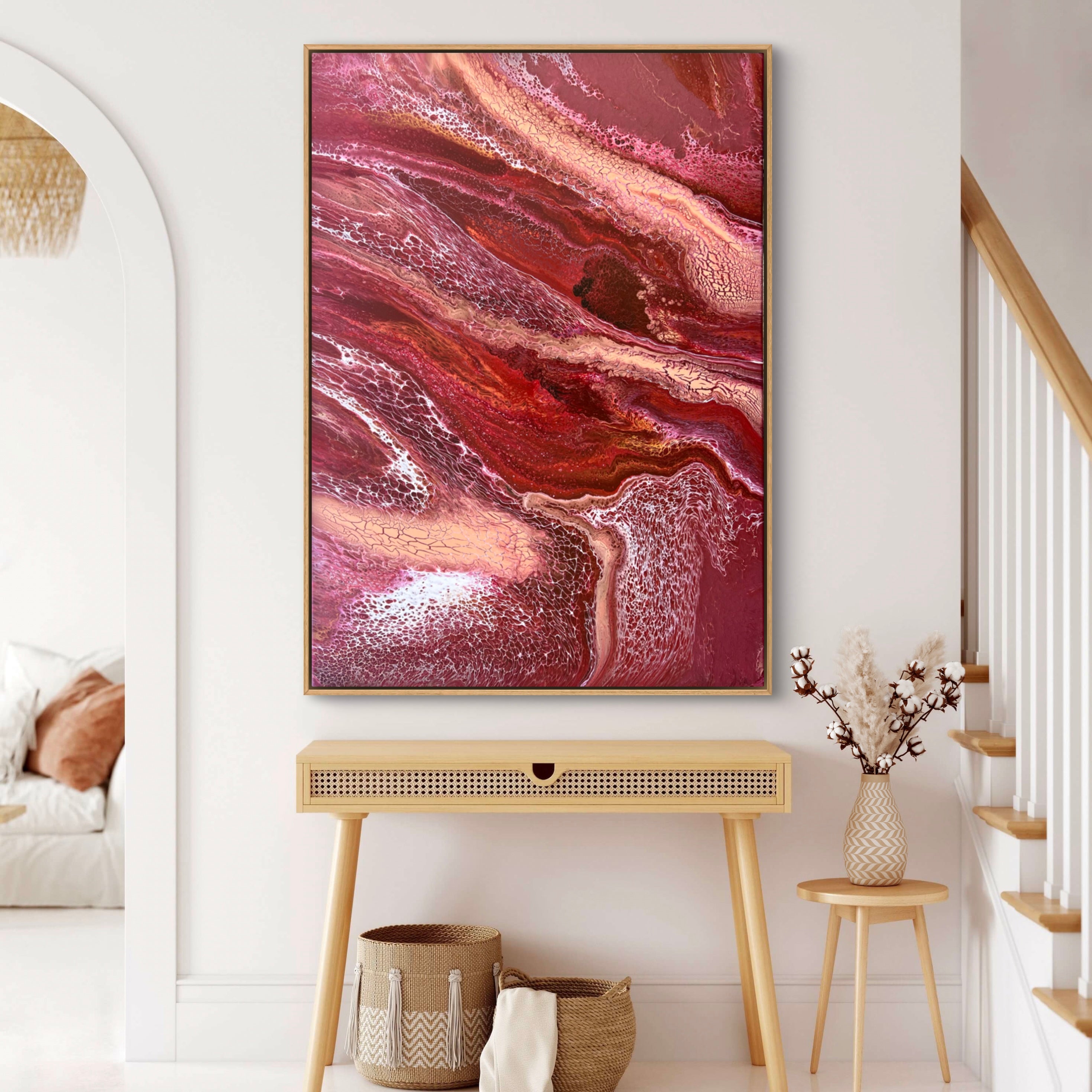 Cherry Scarlett 140cm x 100cm Abstract Art Painting