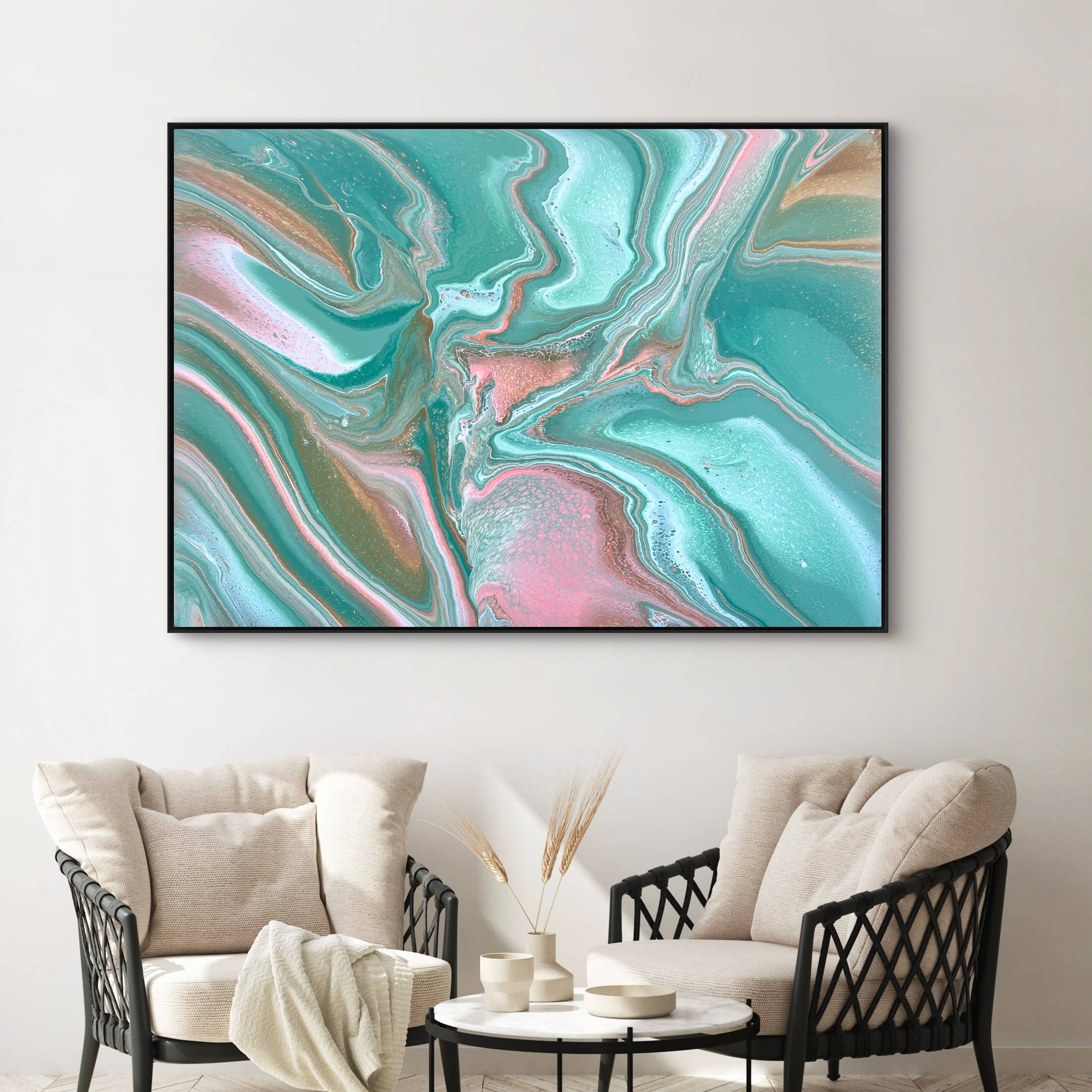 Jade Blossom 140cm x 100cm Abstract Art Painting