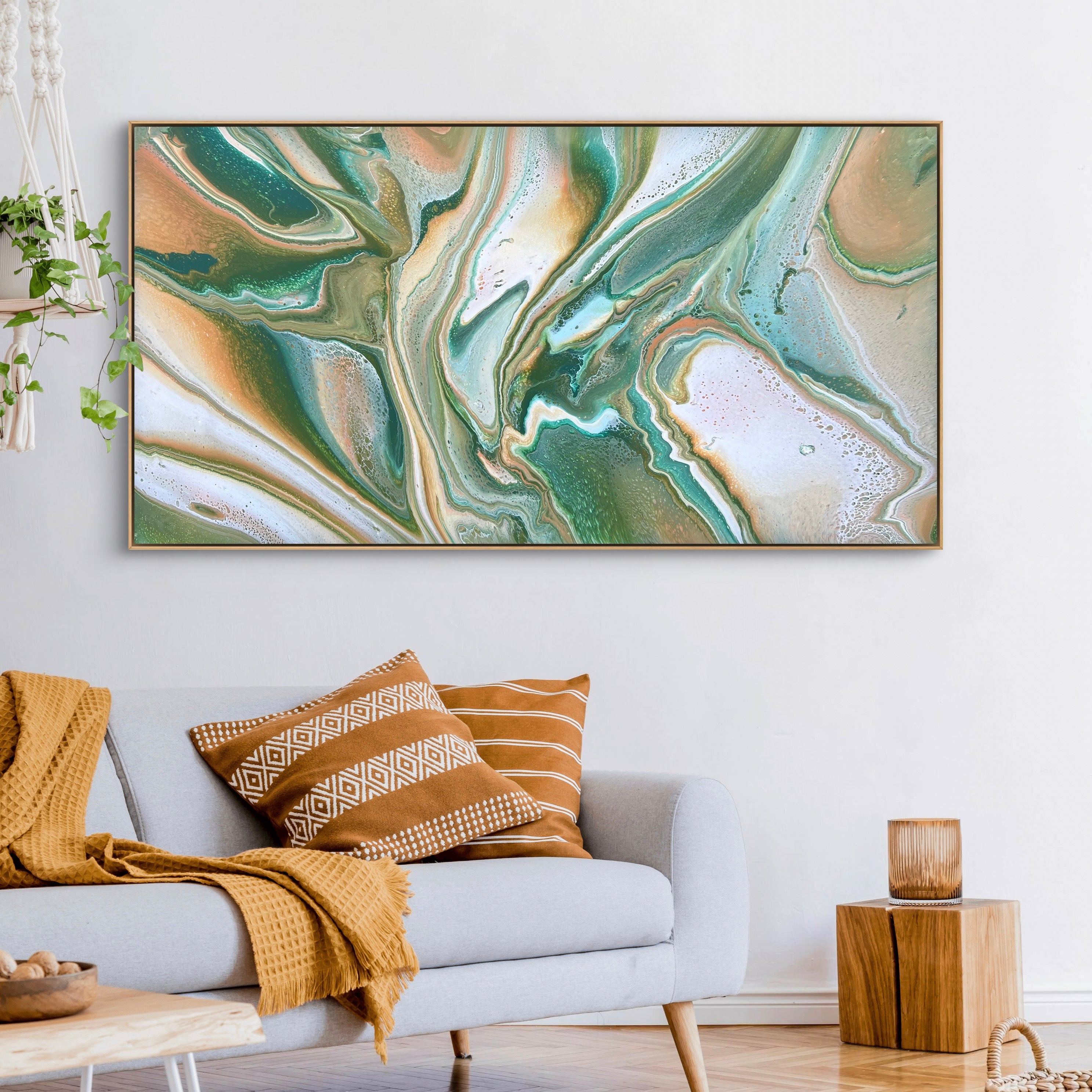 Lush Terracotta 190cm x 100cm Abstract Art Painting