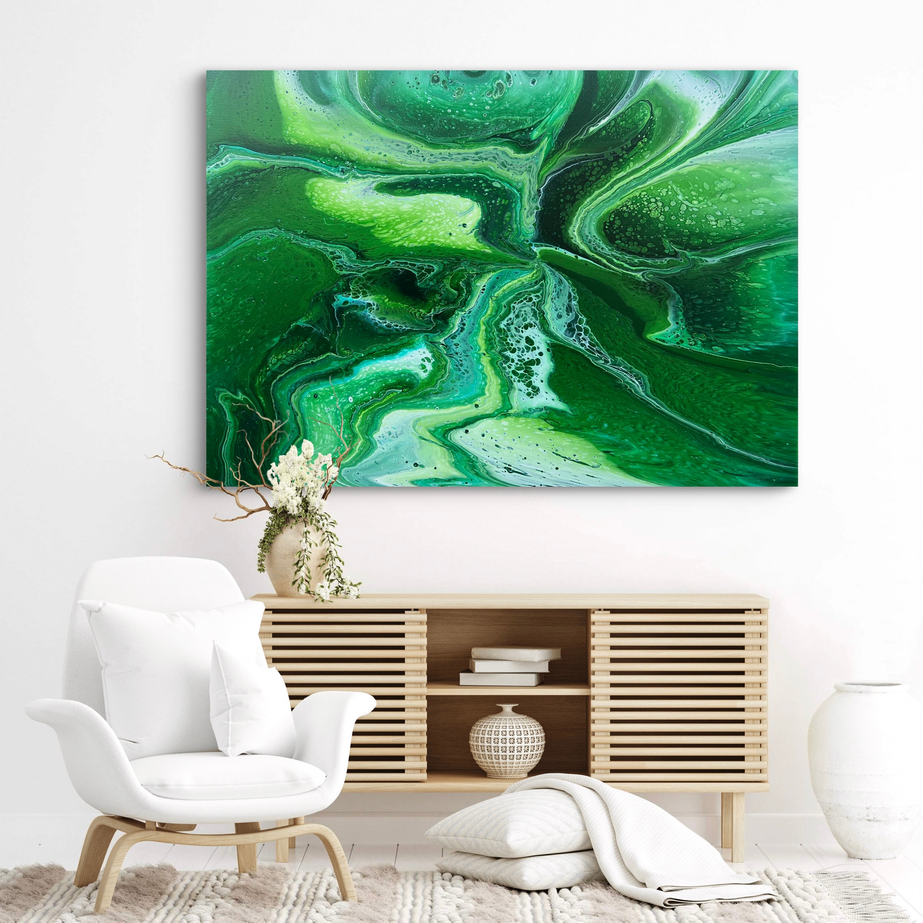 Greenery 140cm x 100cm Abstract Art Painting