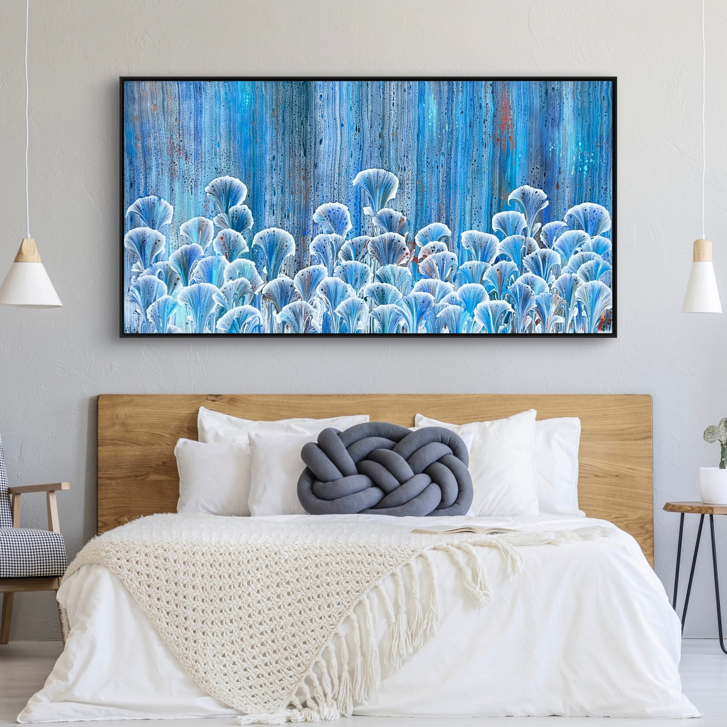 Under The Sea 190cm x 100cm Floral and Coral Art Painting