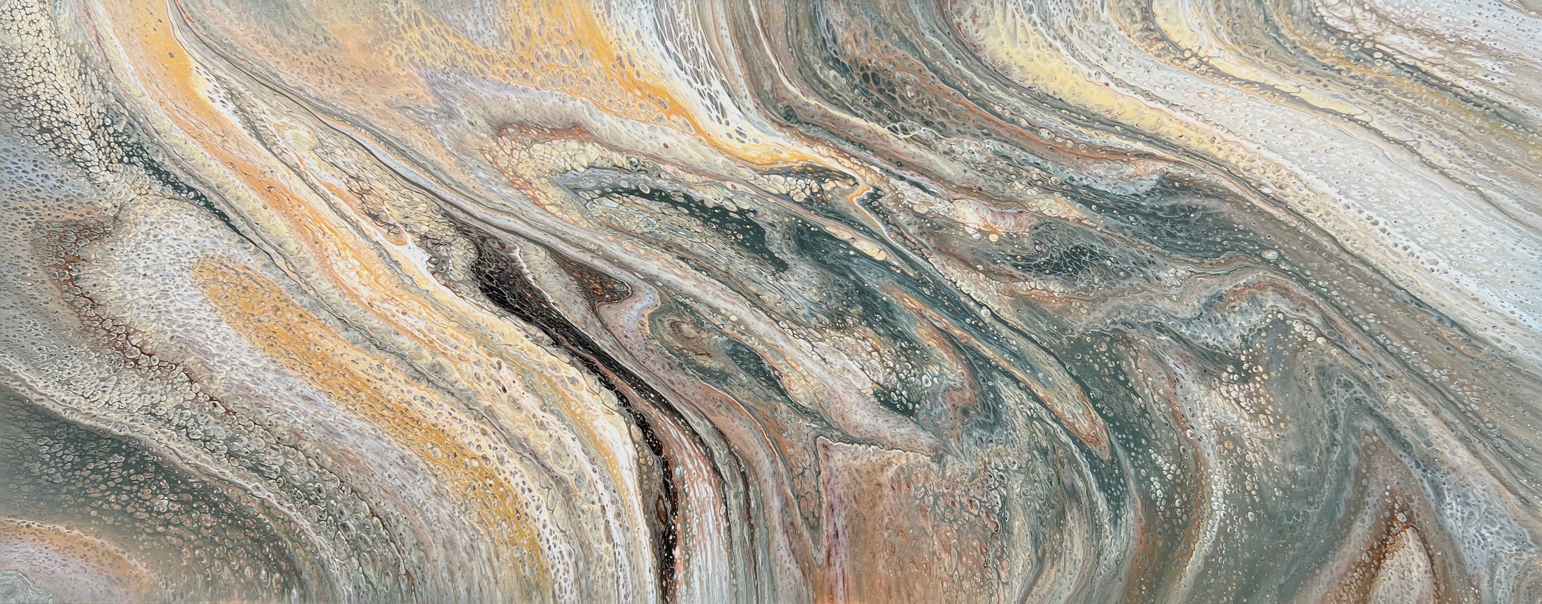 Gilded Sage 200cm x 80cm Abstract Art Painting