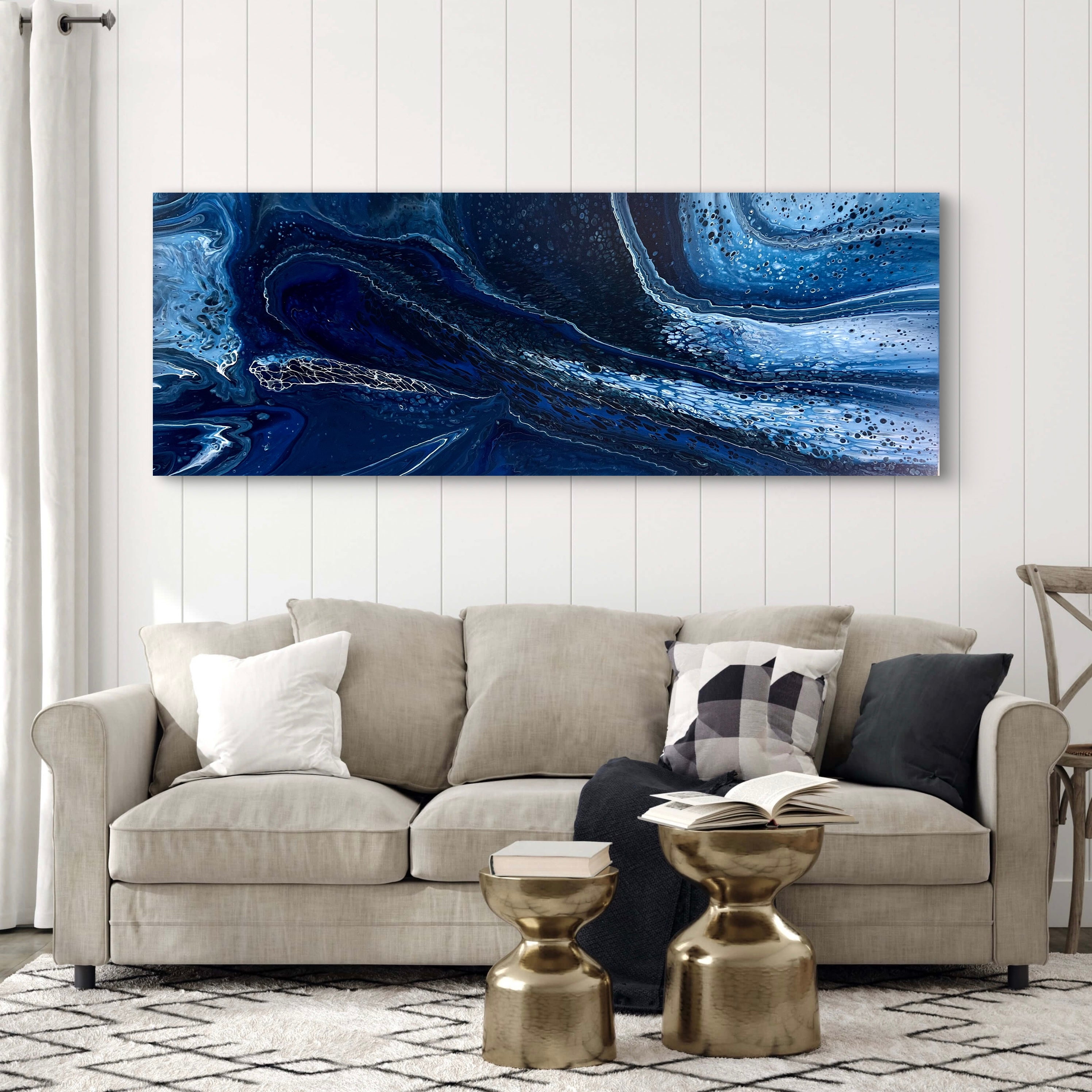 Midnight Dreams 160cm x 60cm Abstract Art Painting