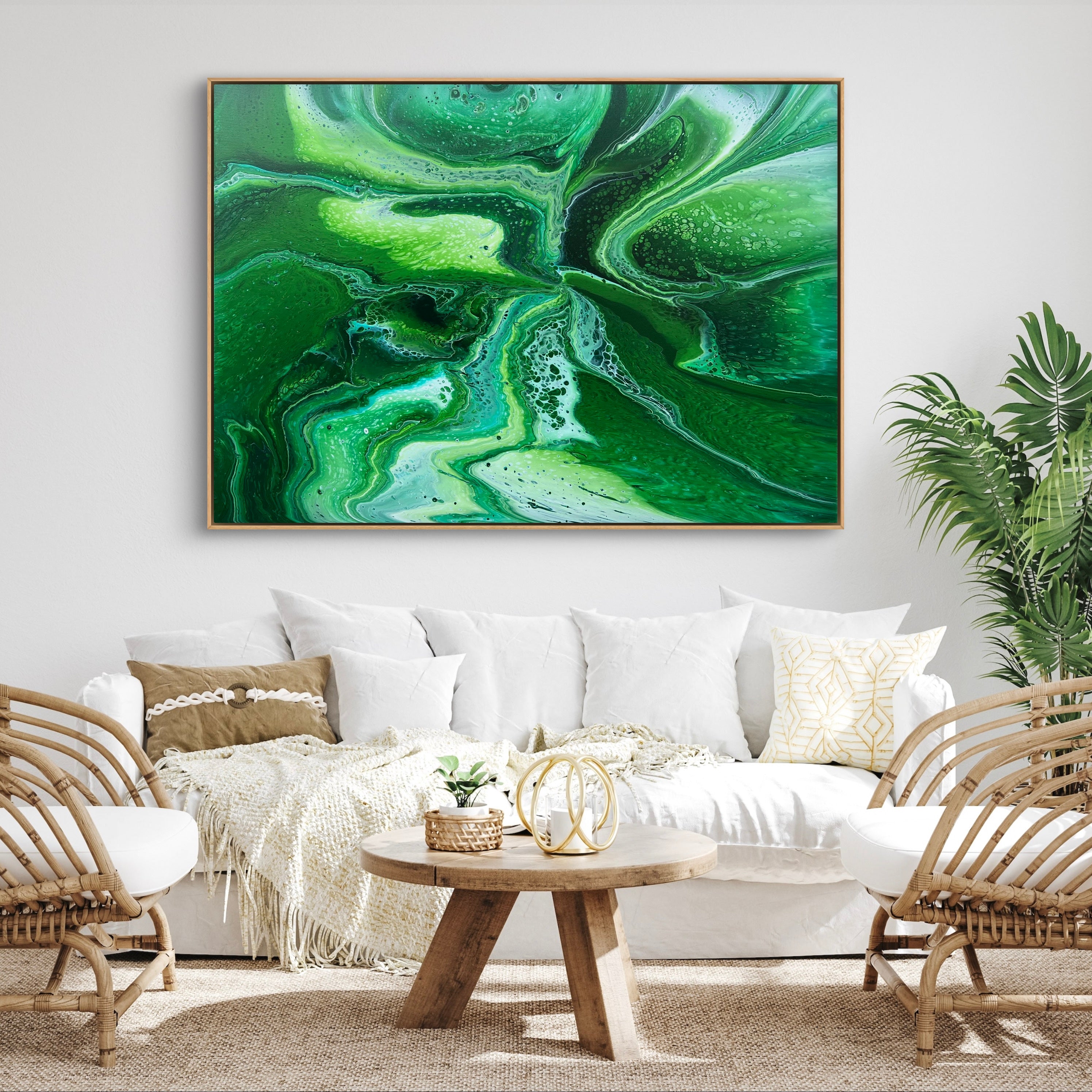Greenery 140cm x 100cm Abstract Art Painting
