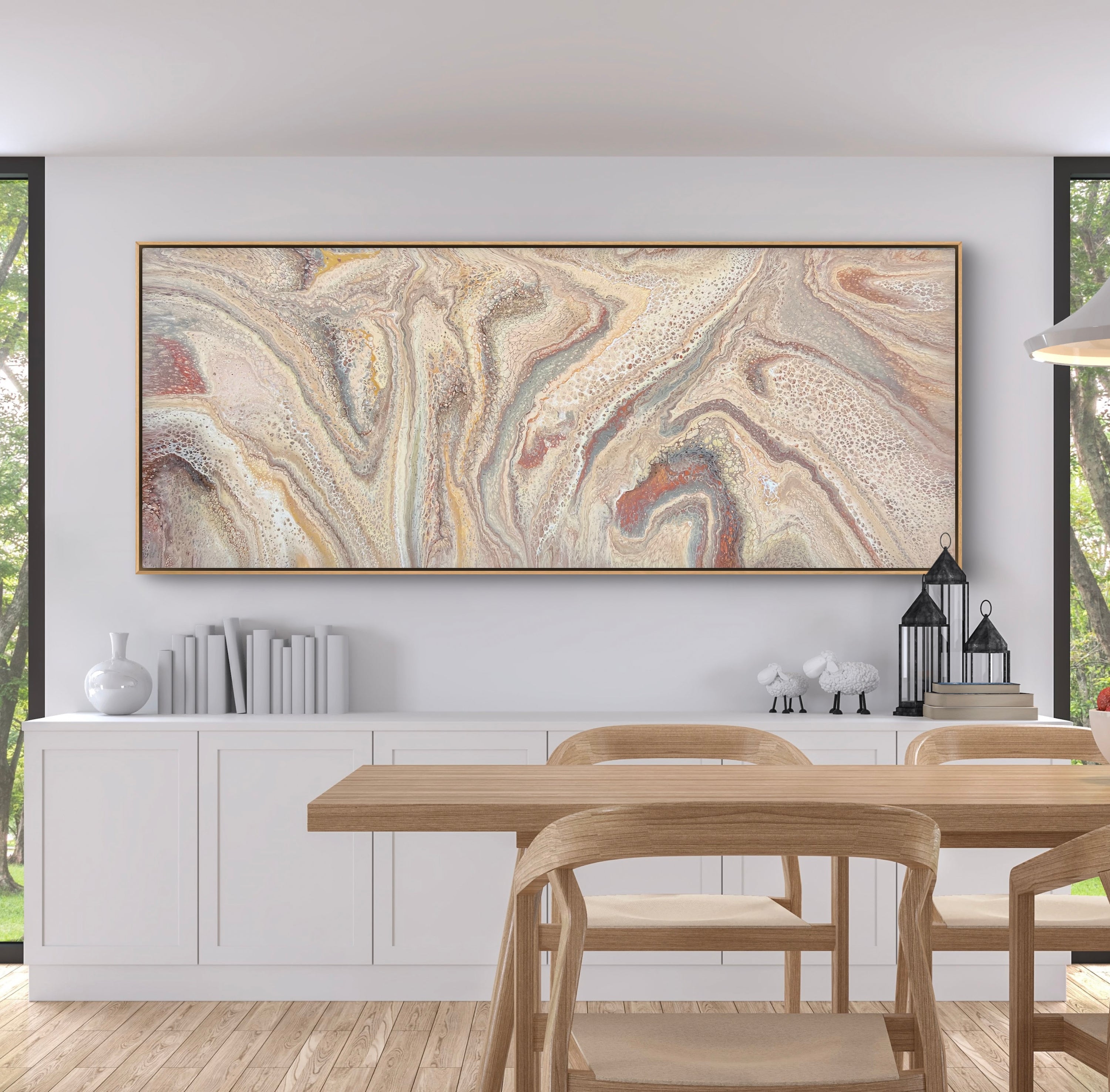 Desert Rose 200cm x 80cm Abstract Art Painting