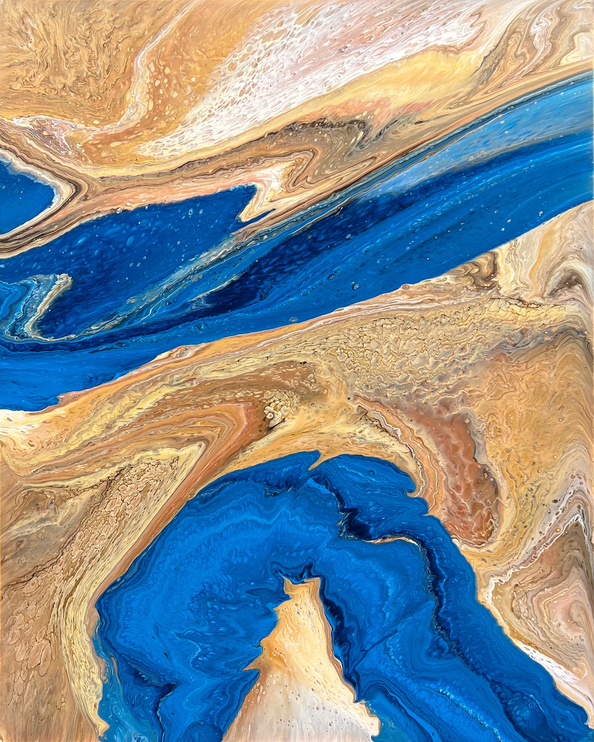 Natures Flow 120cm x 150cm Abstract Art Painting