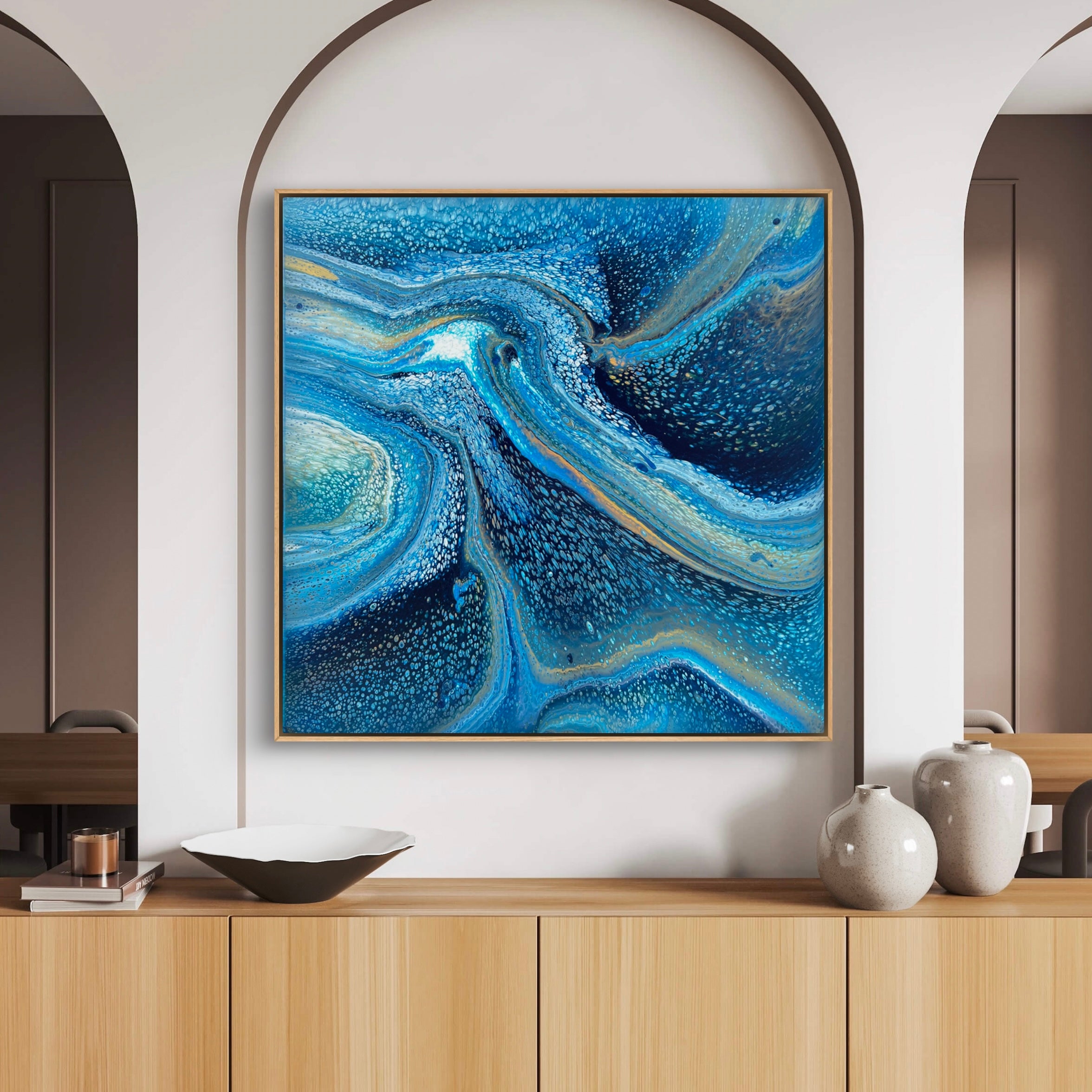 Lost at Sea 100cm x 100cm Abstract Art Painting