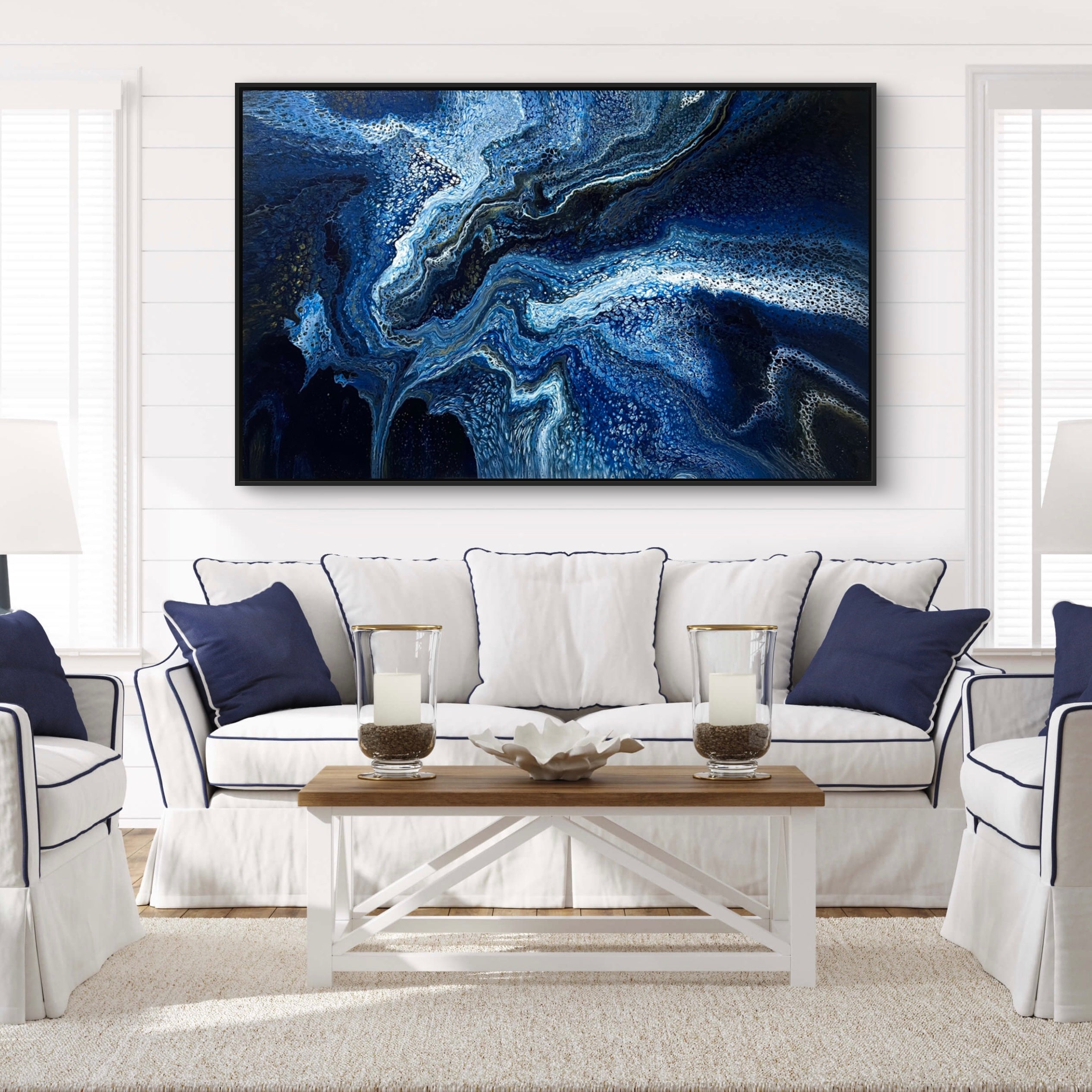 Deep Sea 160cm x 100cm Abstract Art Painting (SOLD)