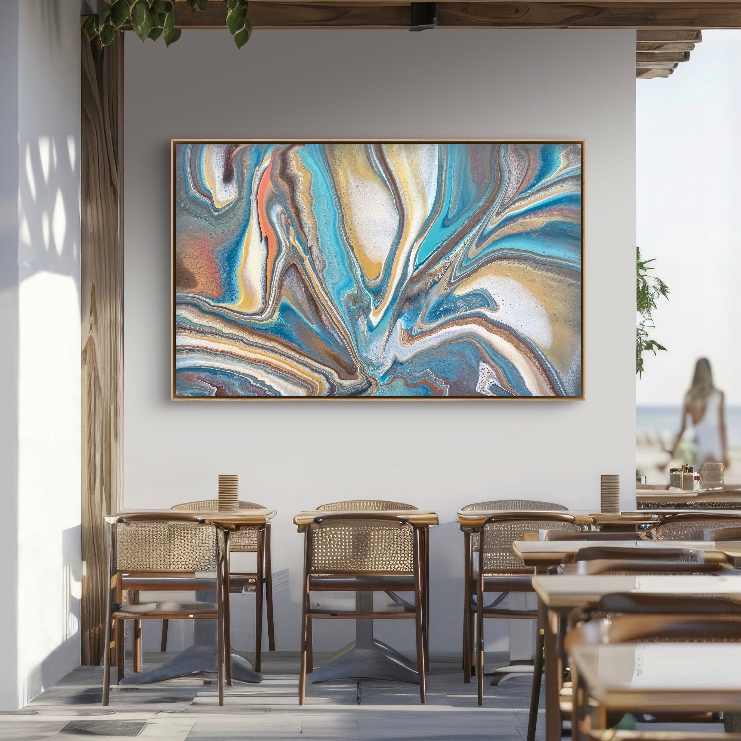 Coastal Motion 160cm x 100cm Abstract Art Painting (SOLD)