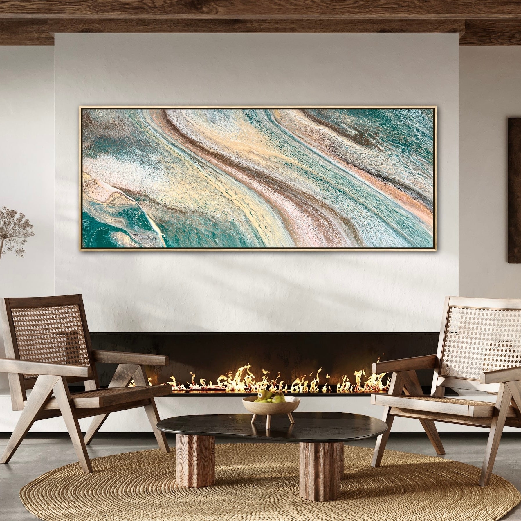 Organic 200cm x 80cm Abstract Art Painting (SOLD)