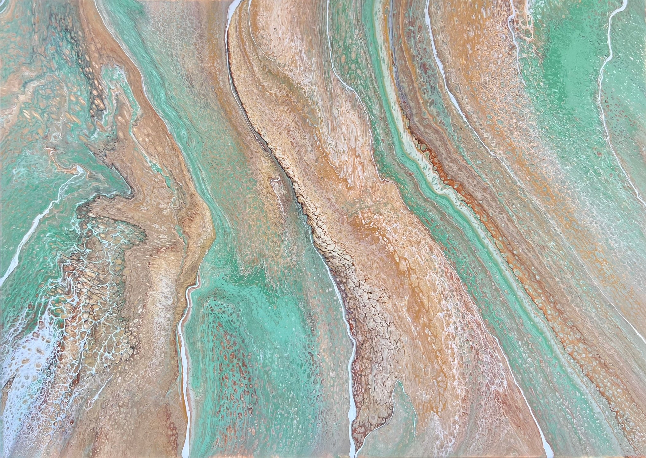 Natures Grace 140cm x 100cm Abstract Art Painting (SOLD)