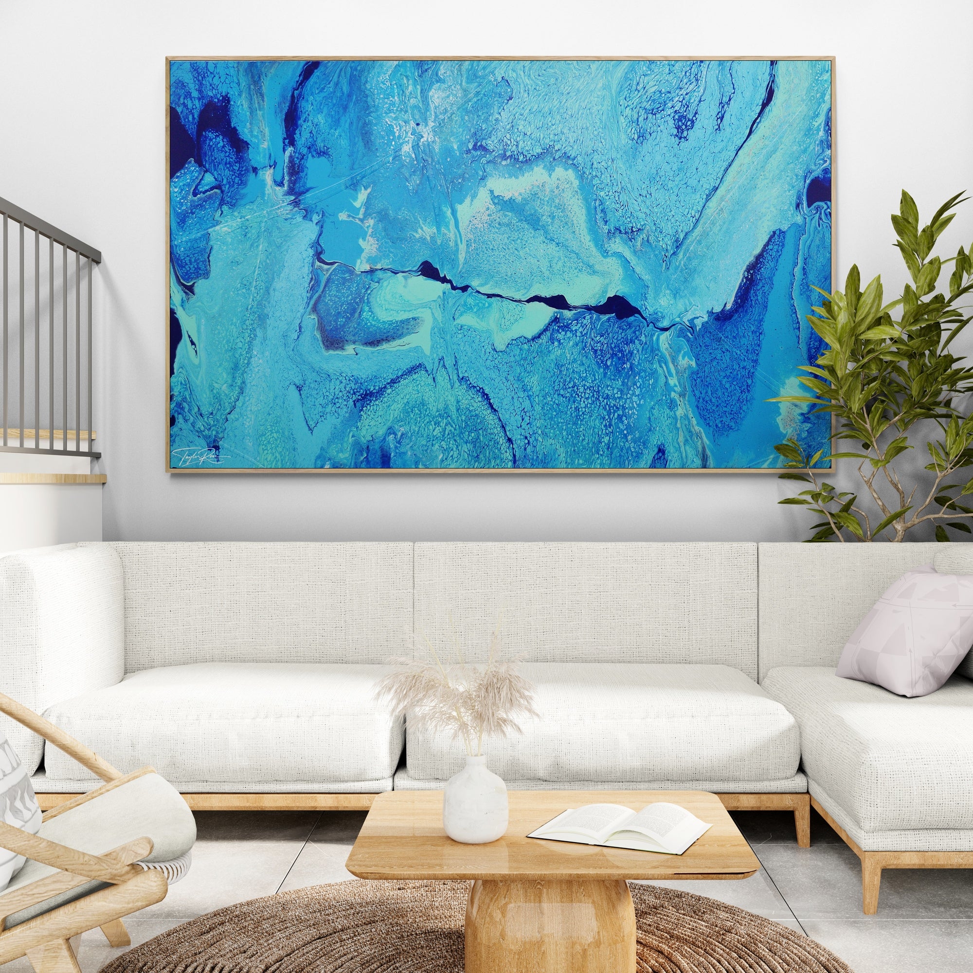Oceania 160cm x 100cm Textured Abstract Art Painting (SOLD)