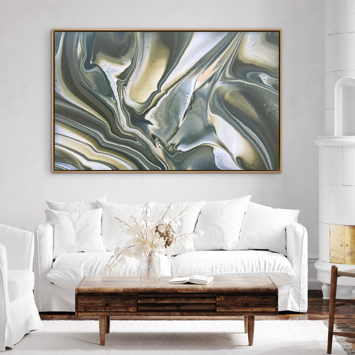 Sage 160cm x 100cm Abstract Art Painting