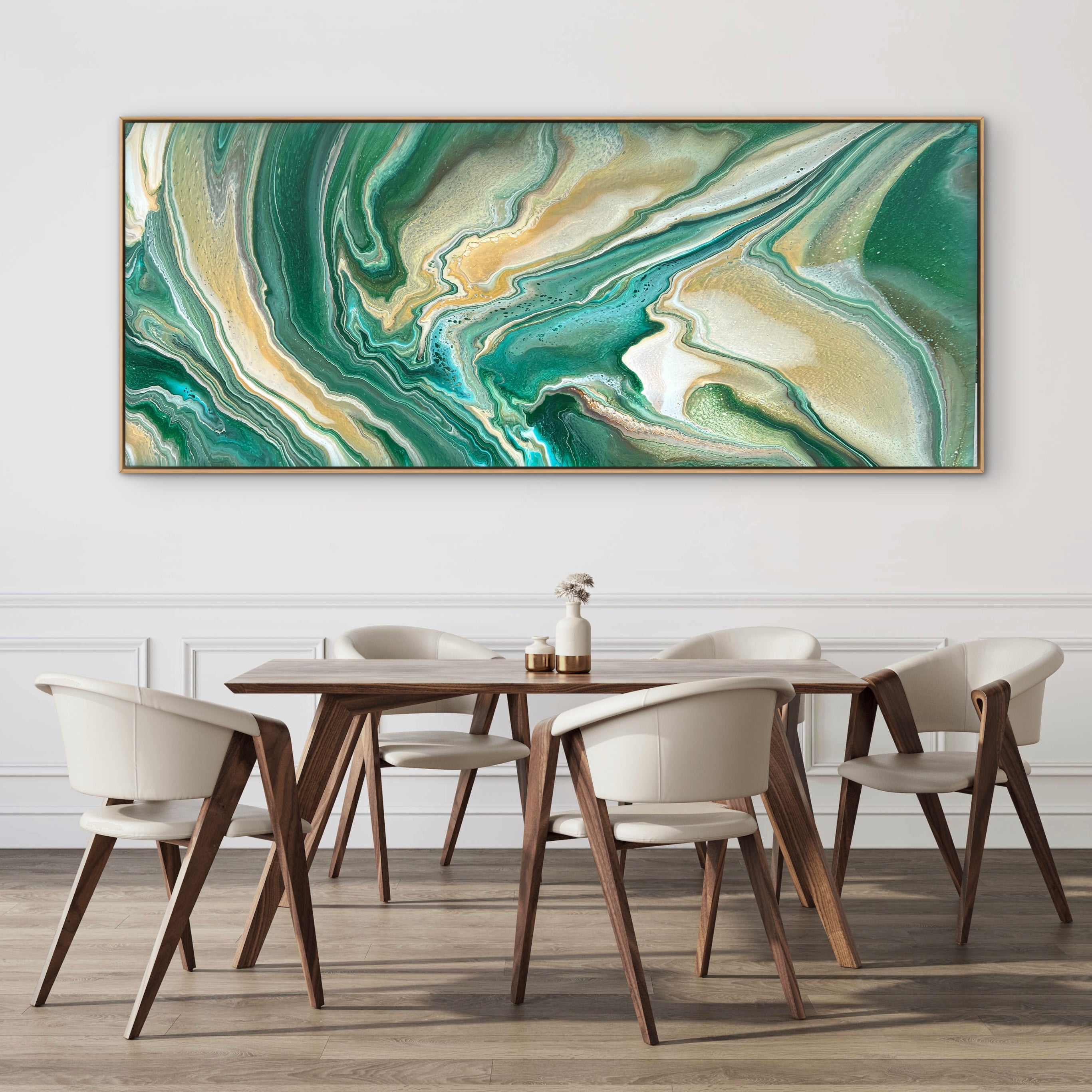 Natures Oasis 240cm x 100cm Abstract Art Painting