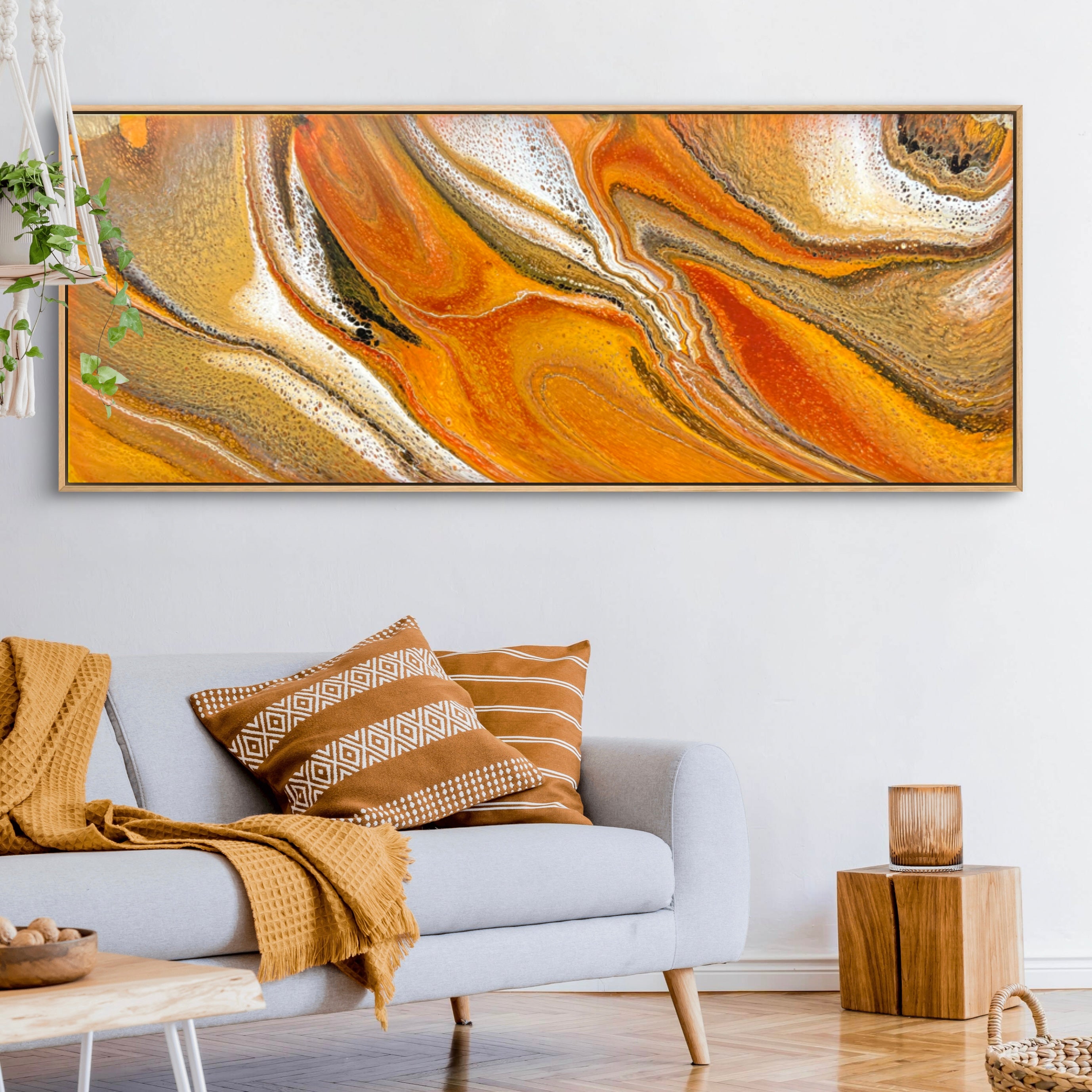 Sienna Spritz 200cm x 80cm Abstract Art Painting (SOLD)