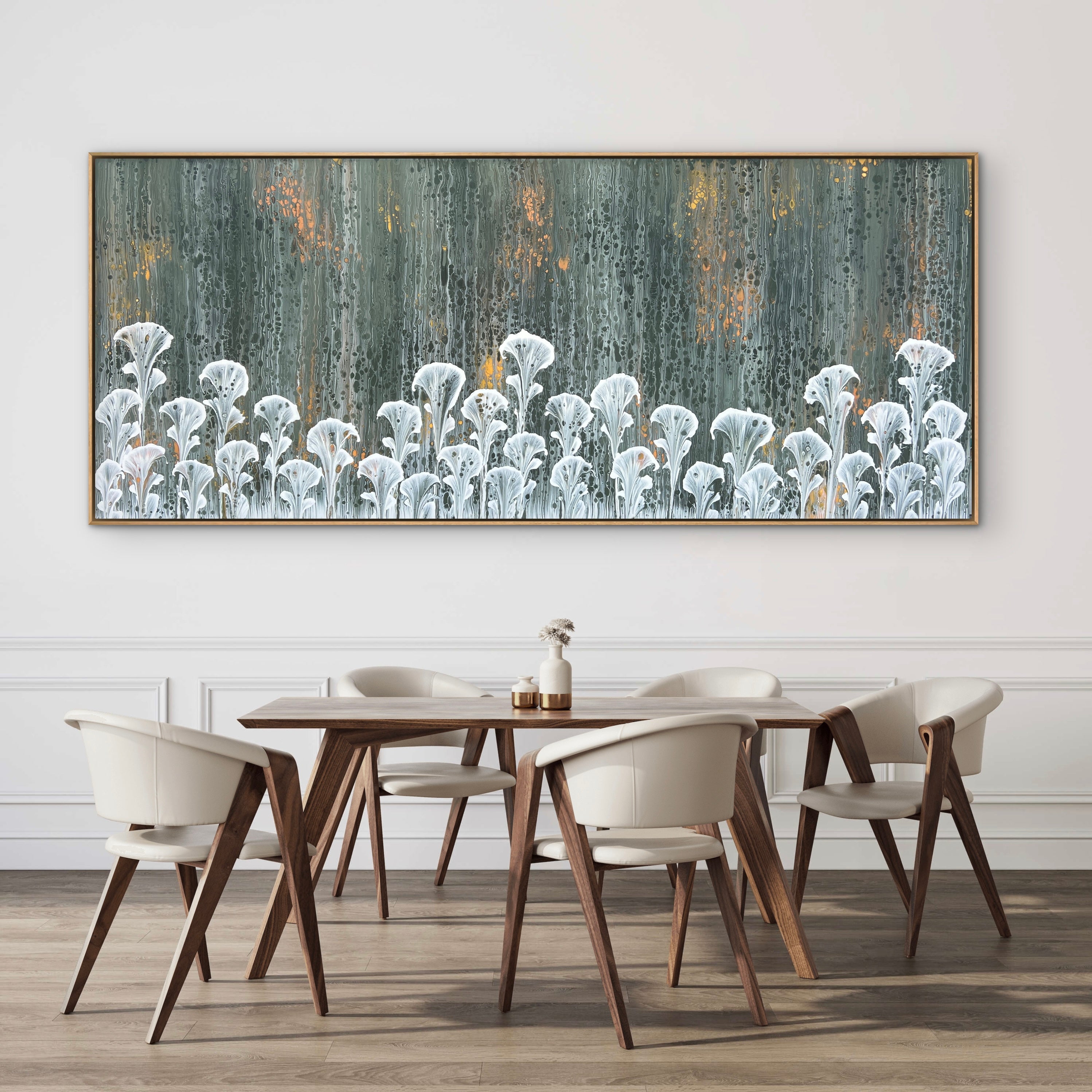 Stay... 240cm x 100cm Floral and Coral Art Painting