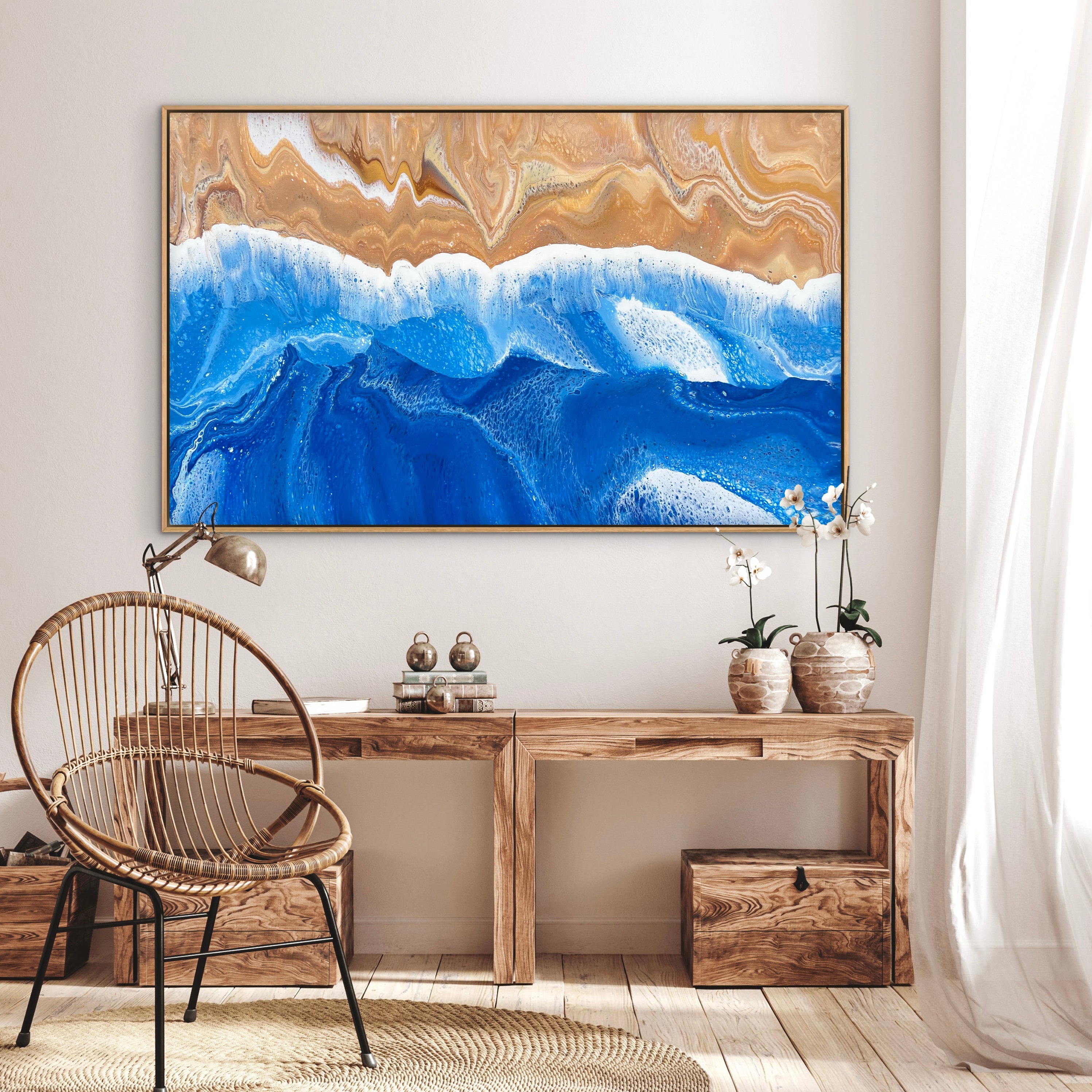 Salt Breeze 160cm x 100cm Beach Abstract Art Painting