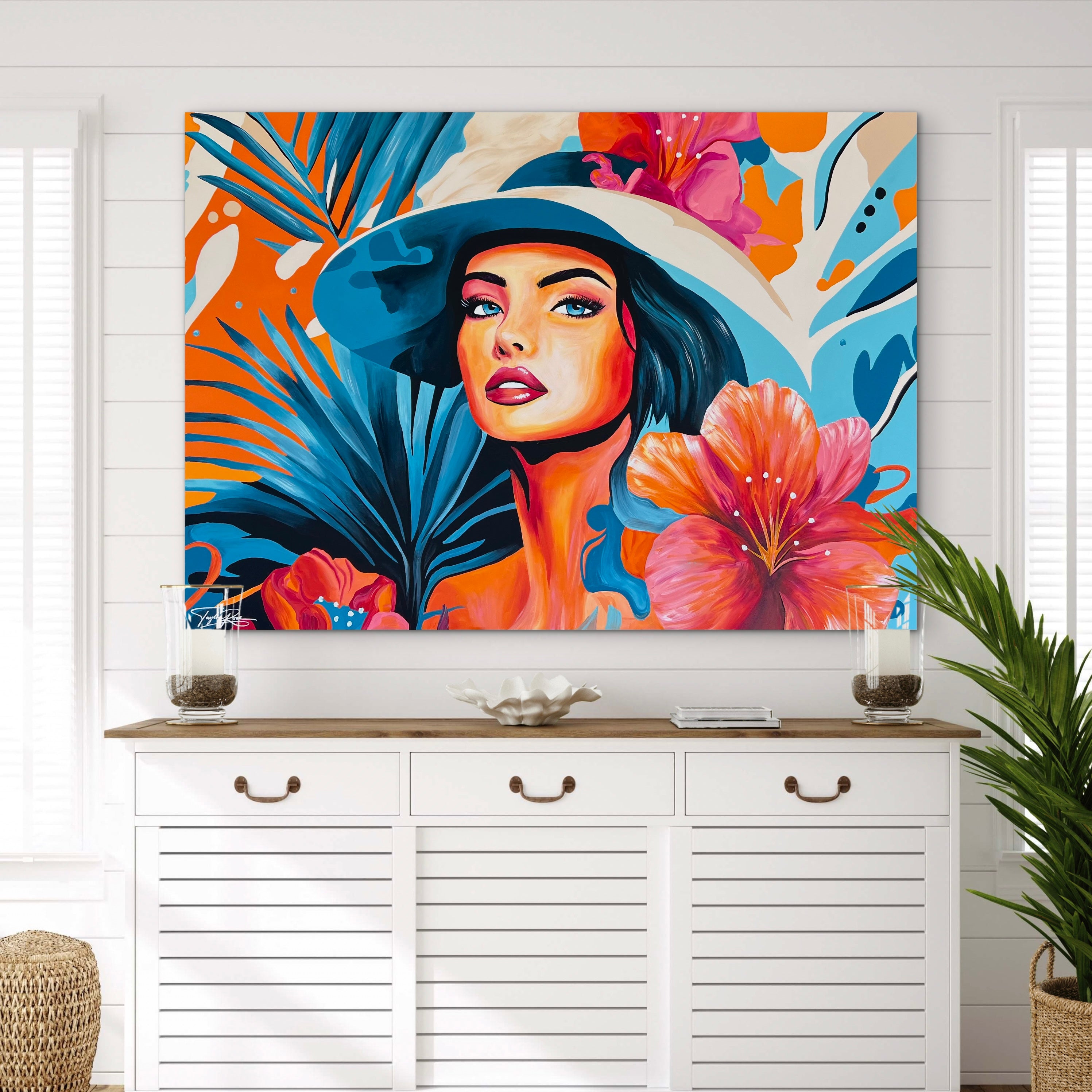 Tropical Summer 140cm x 100cm Abstract Realism Pop Art Painting
