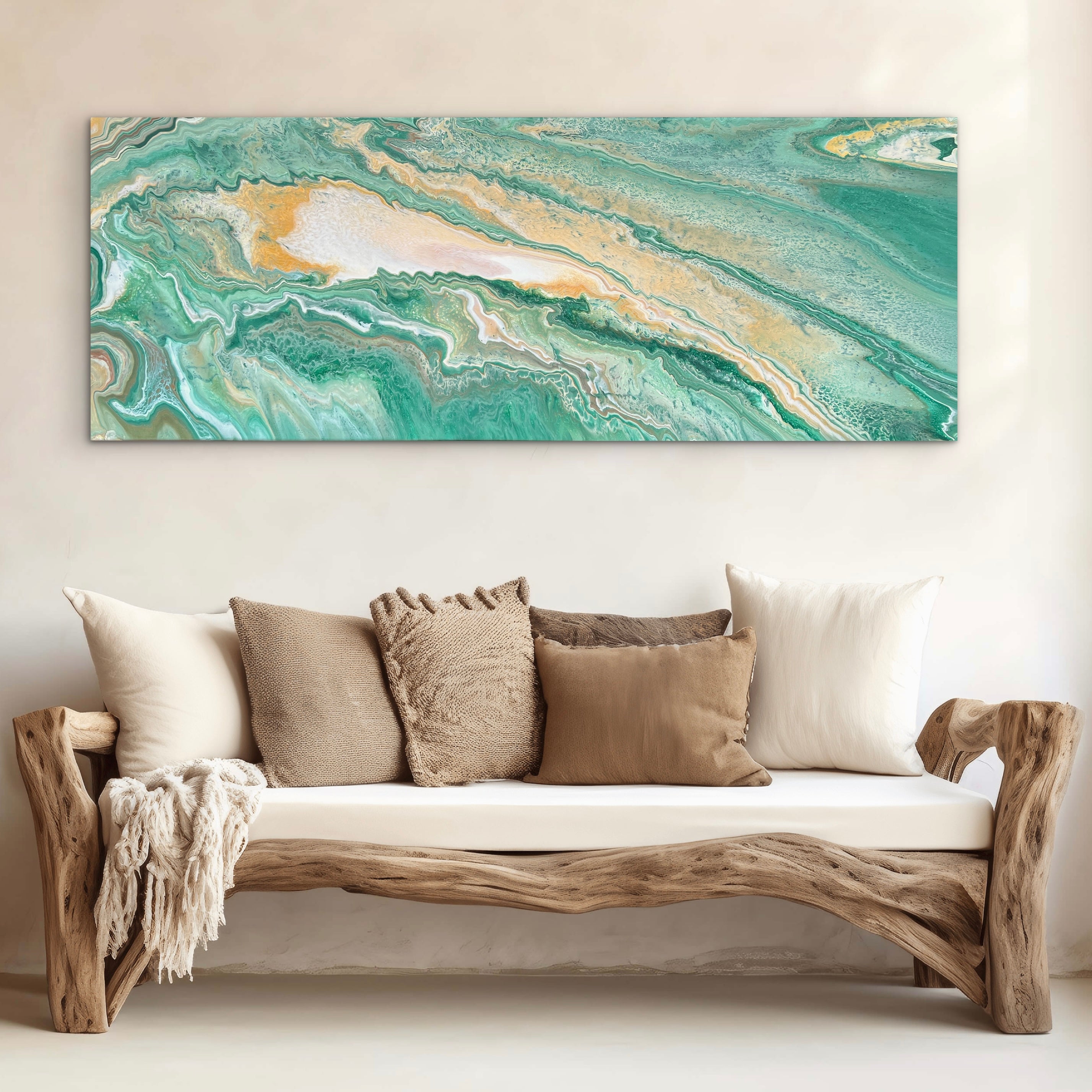 Organic Glow 160cm x 60cm Abstract Art Painting (SOLD)