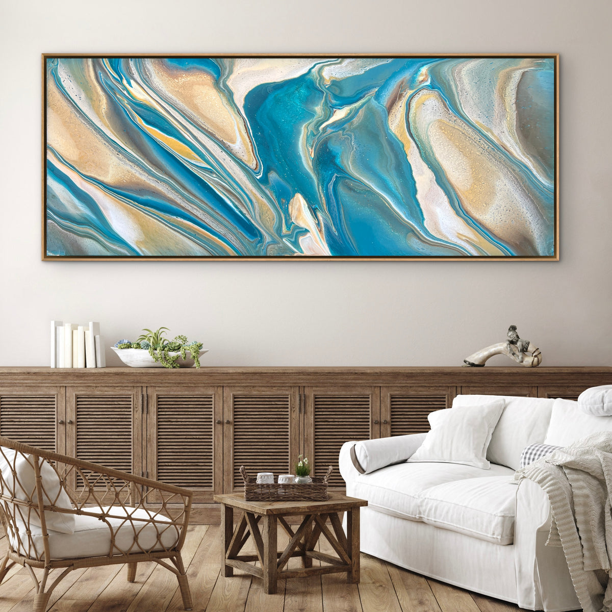 Southern Coast 200cm x 80cm Abstract Art Painting