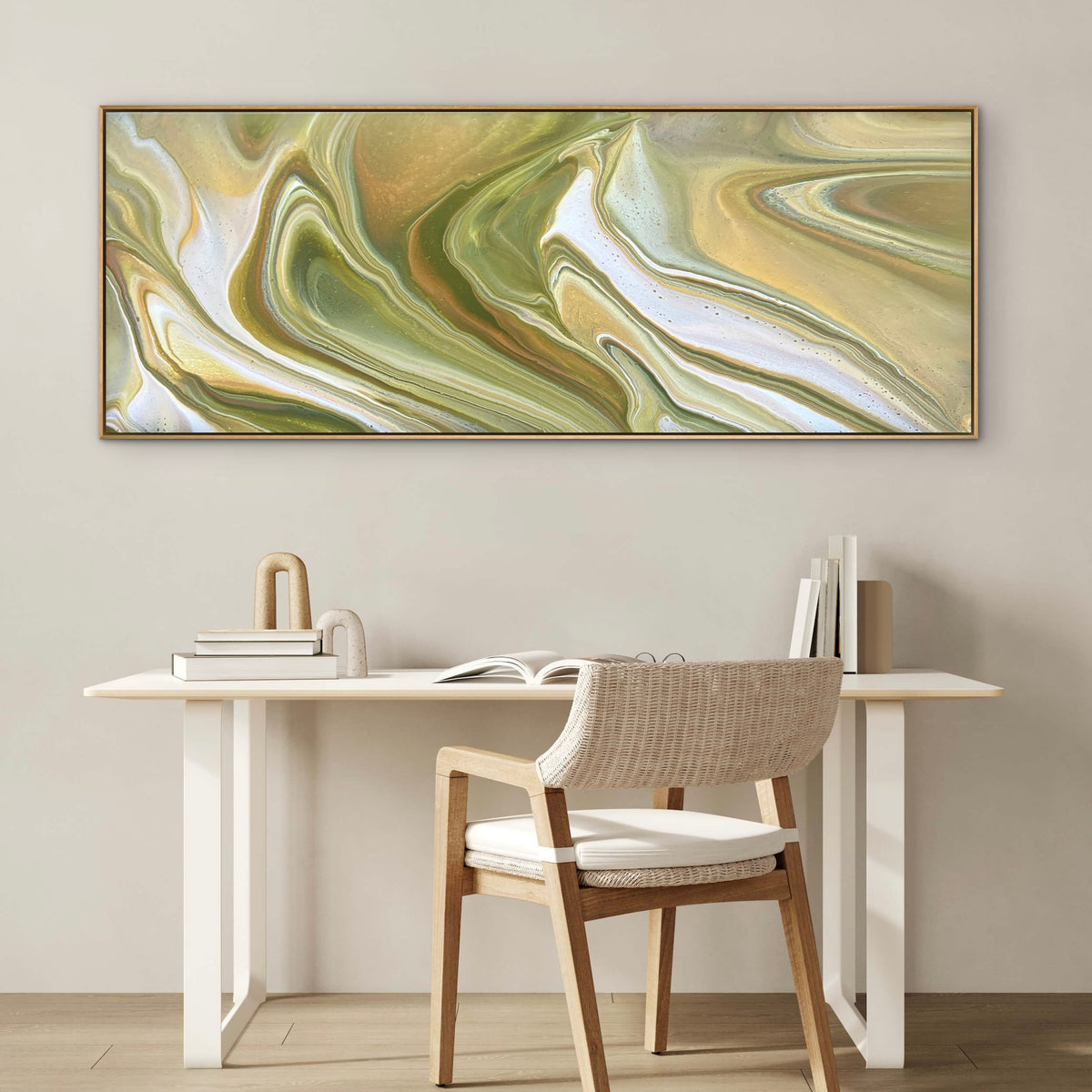 Olive 160cm x 60cm Abstract Art Painting
